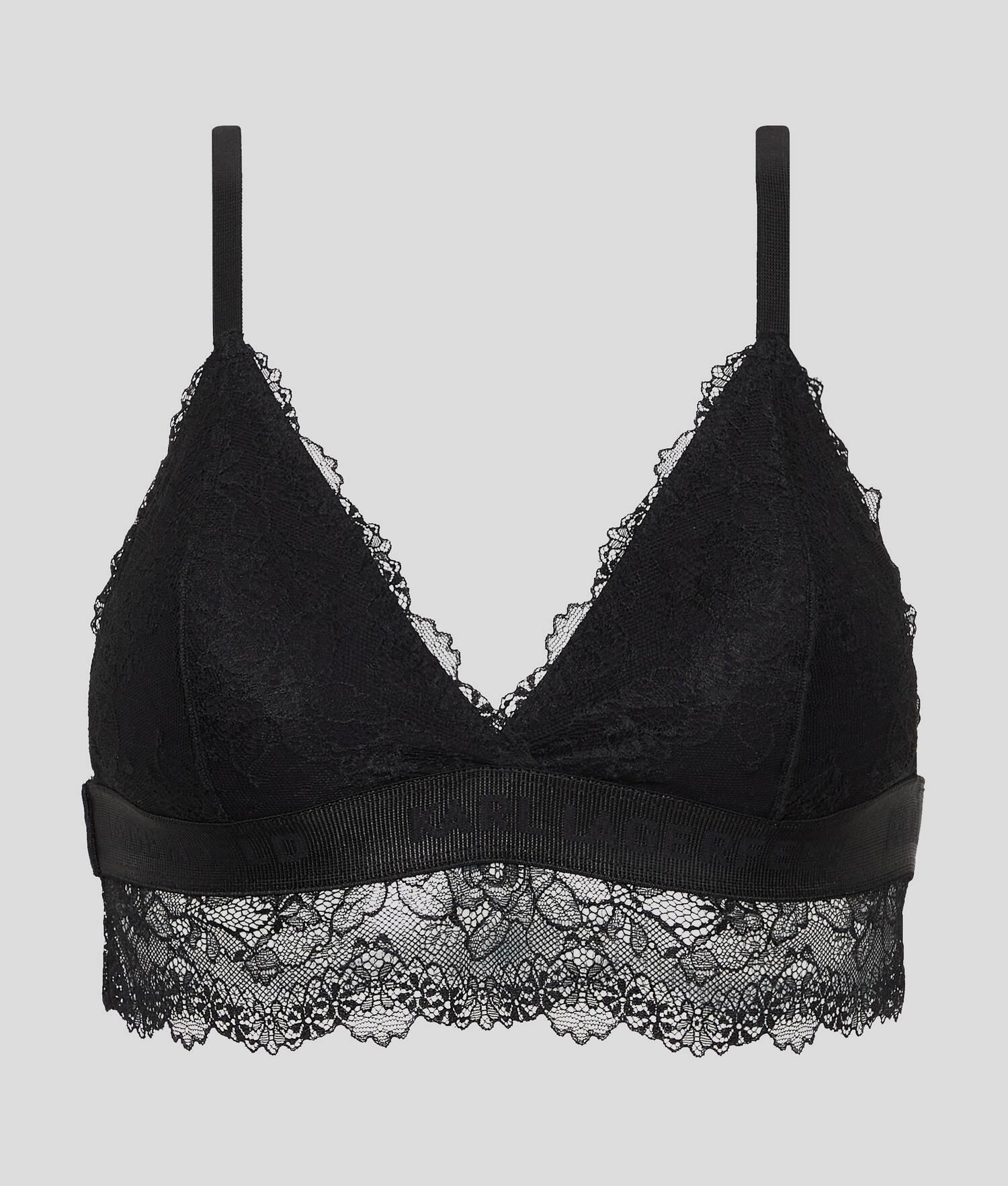 PADDED LONGLINE LACE BRA Product Image