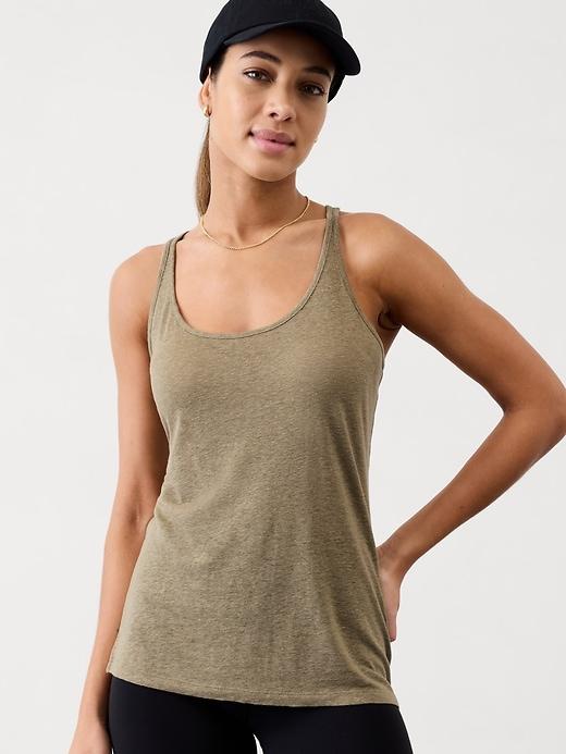 Getaway Linen Blend Tank Product Image