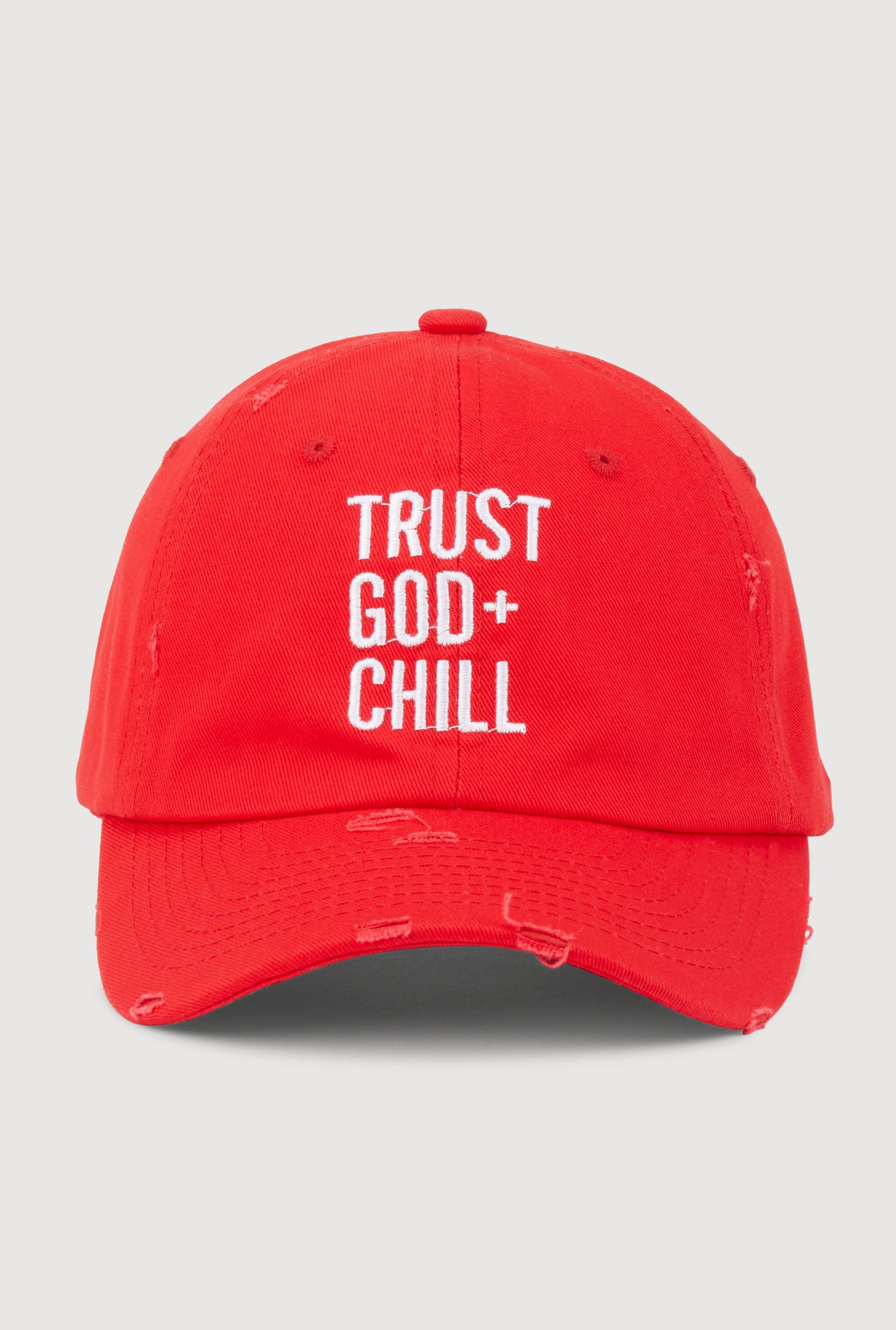 Trust God and Chill Baseball Cap Female Product Image