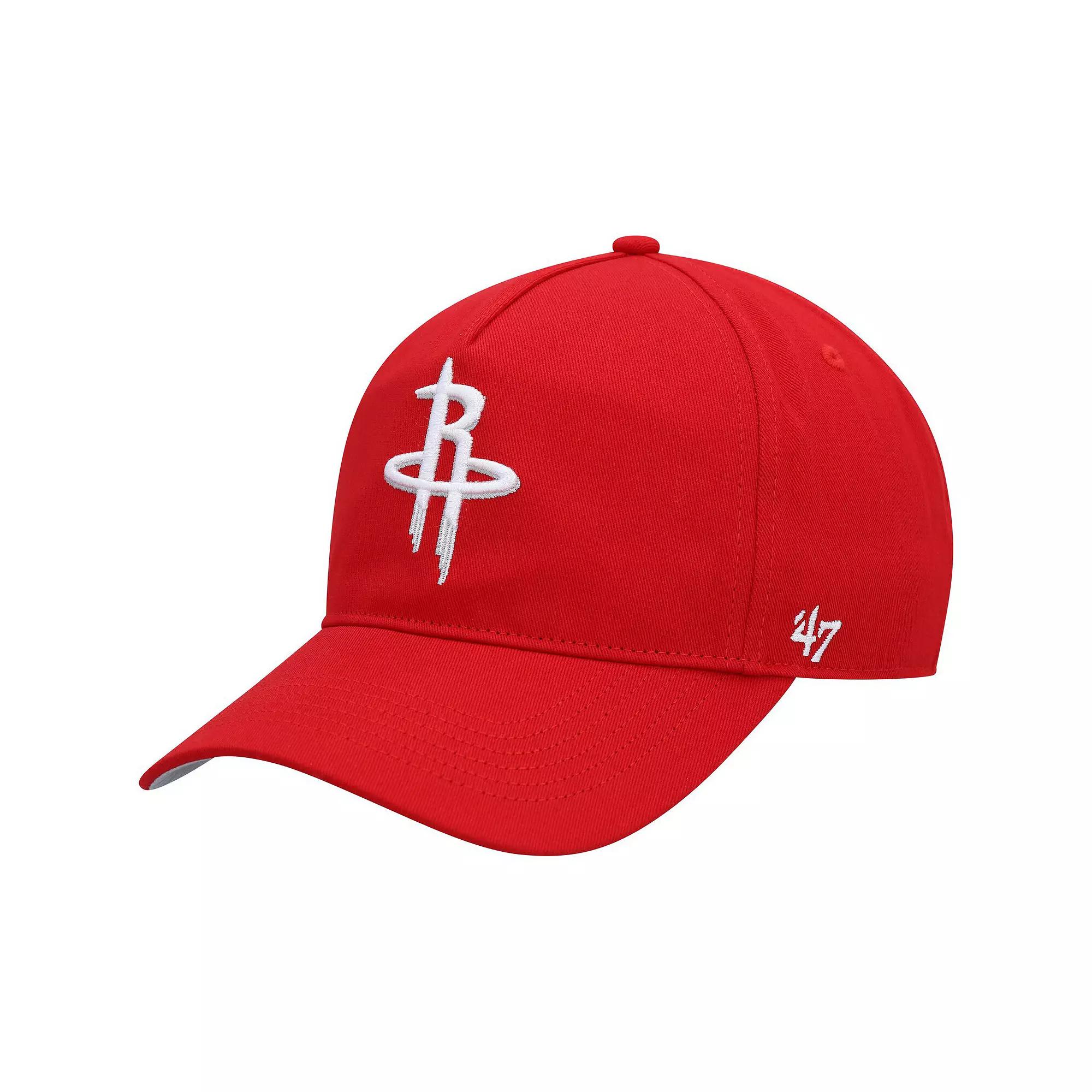 Men's '47 Red Houston Rockets Hitch Snapback Hat Product Image