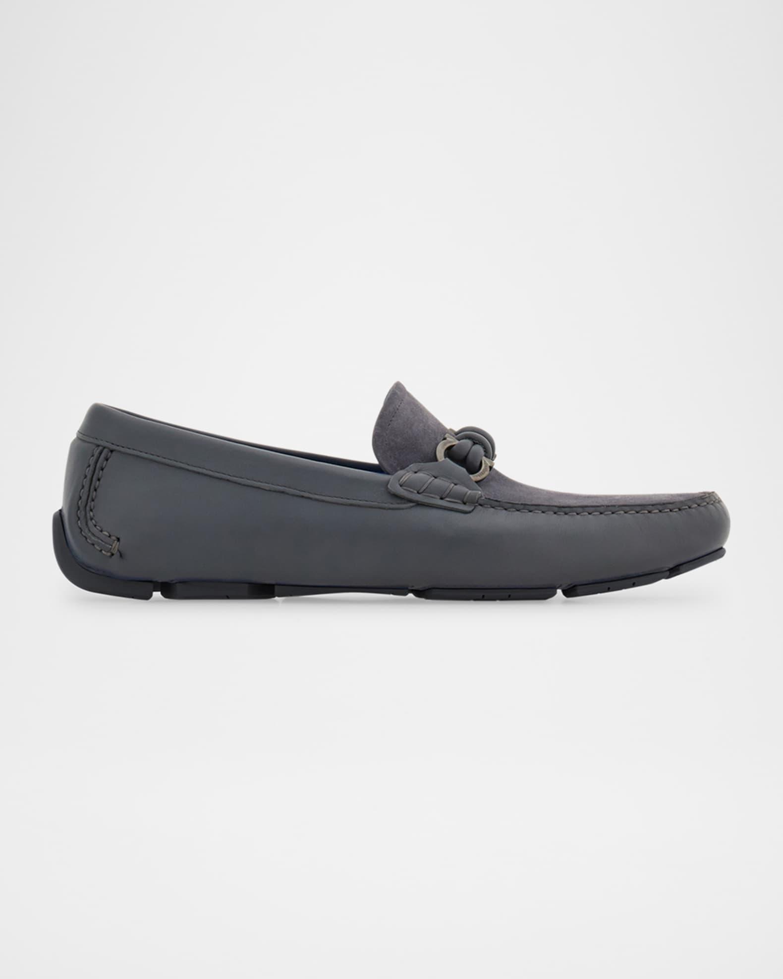 Men's Almeria Gancini-Bit Leather and Suede Drivers Product Image