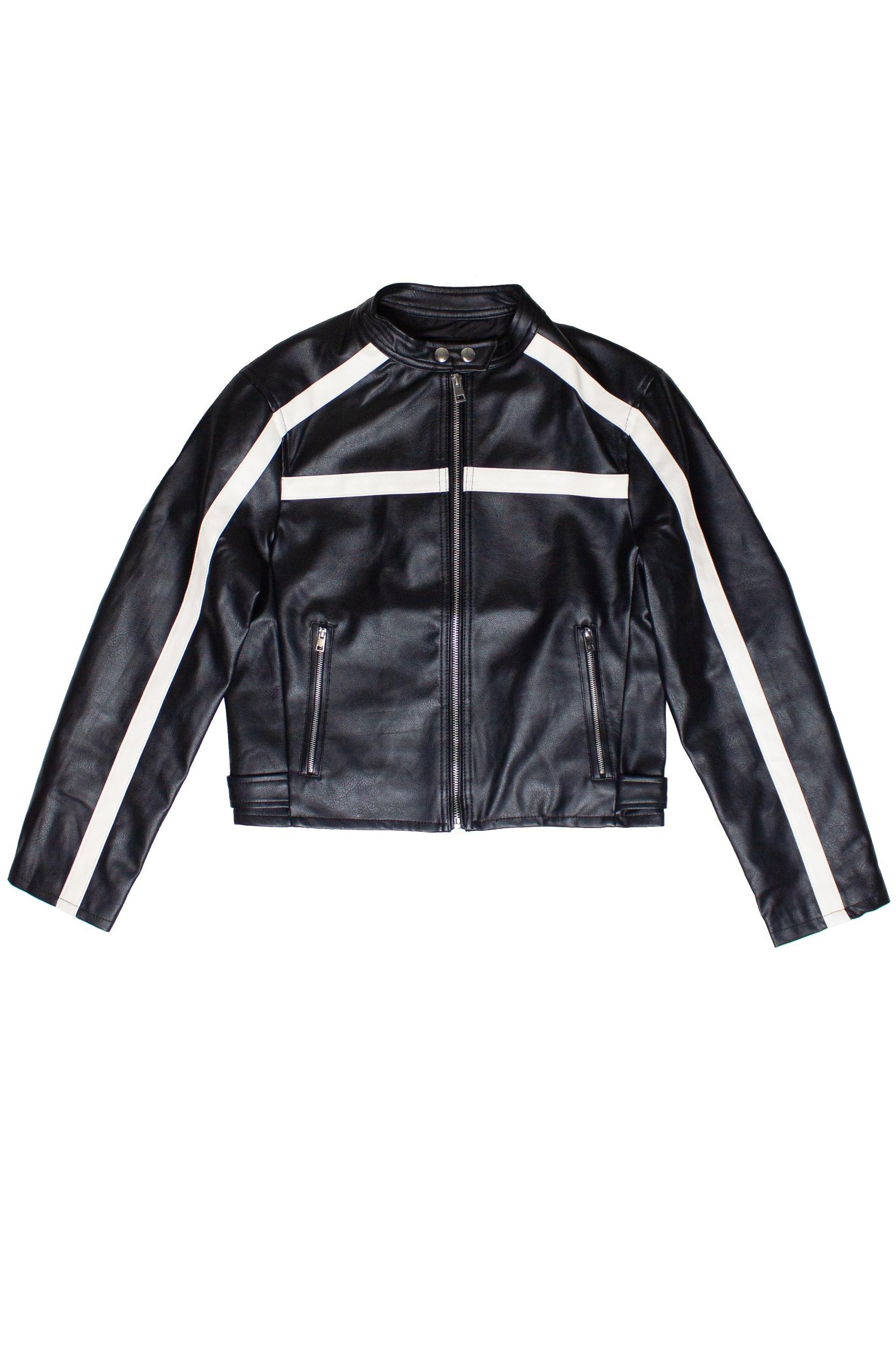 Stripe Moto Jacket Product Image