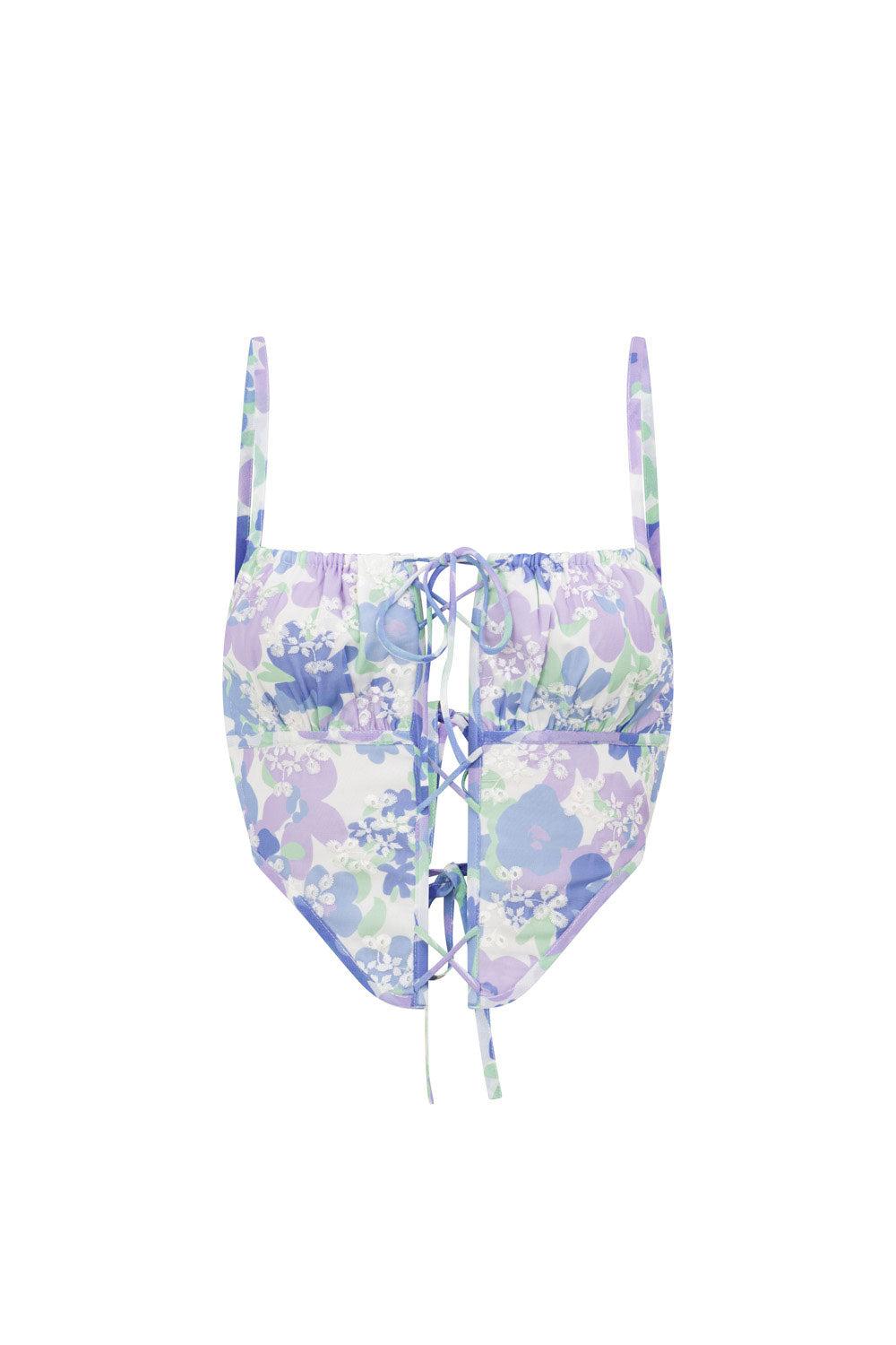 Robyn Corset Top - Juniper Floral Product Image