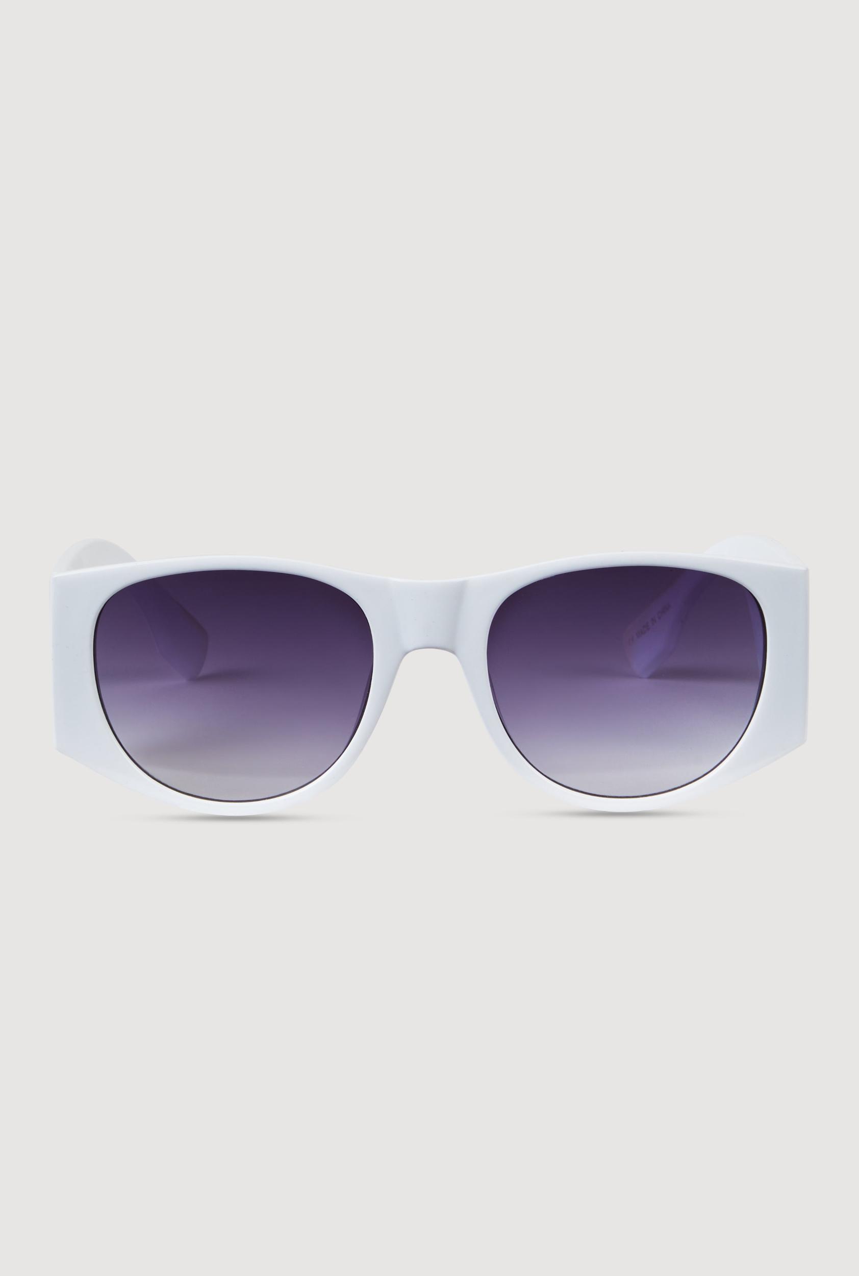 Metallic Cut Out Arm Ombre Lens Sunglasses Unisex Product Image