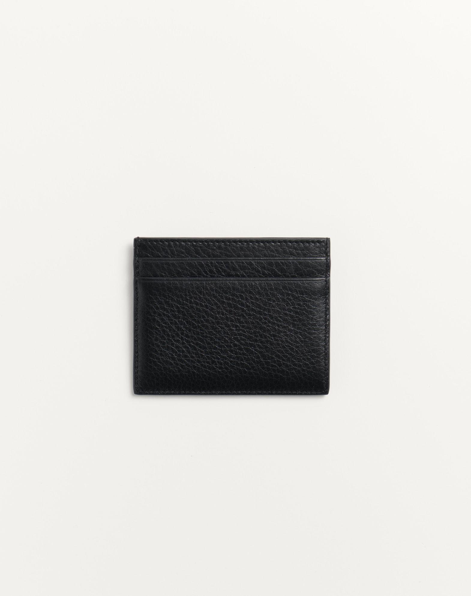 Rockstud Grainy Calfskin Cardholder Product Image