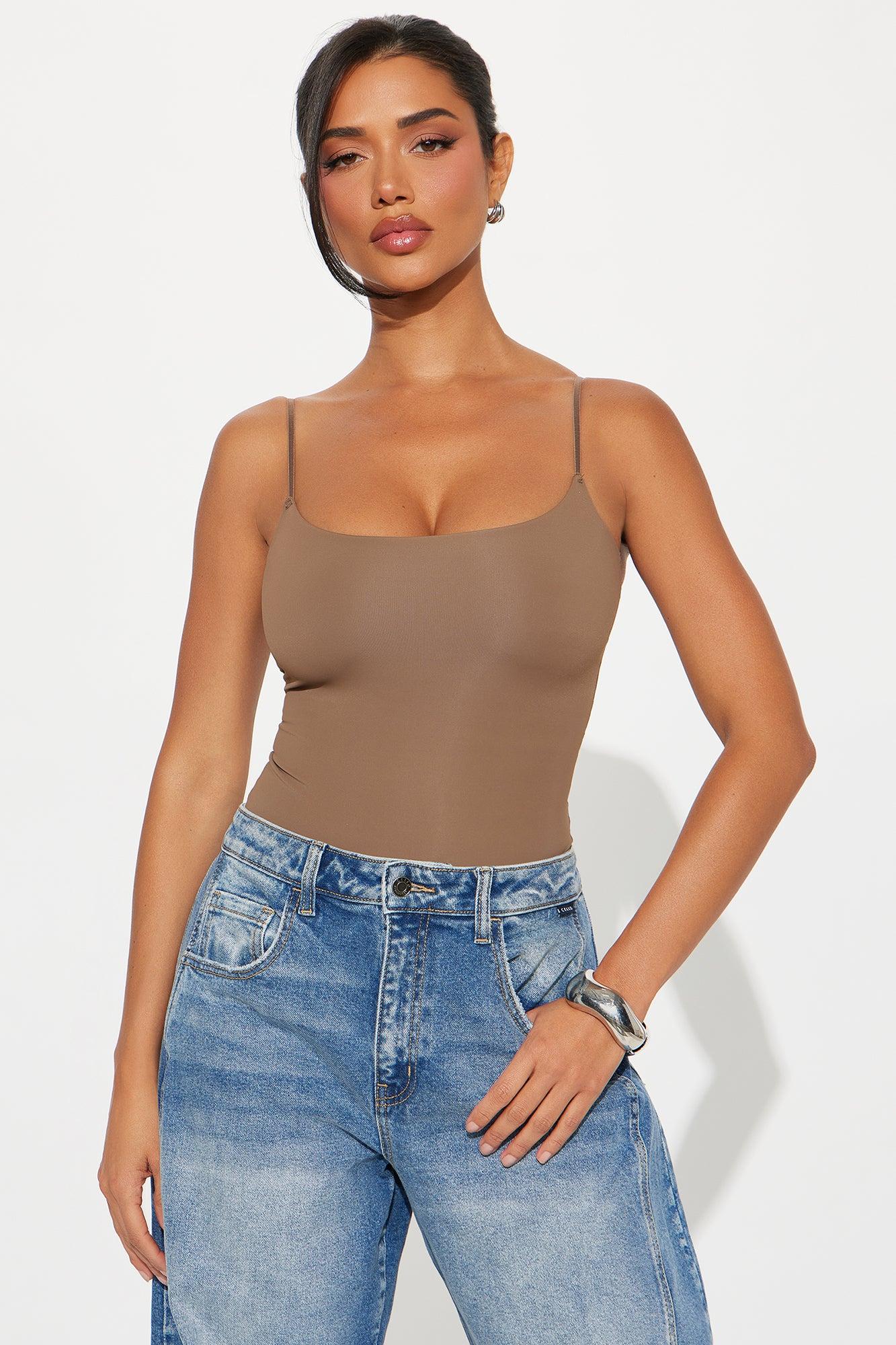 Start Over Double Lined Bodysuit - Chocolate Product Image