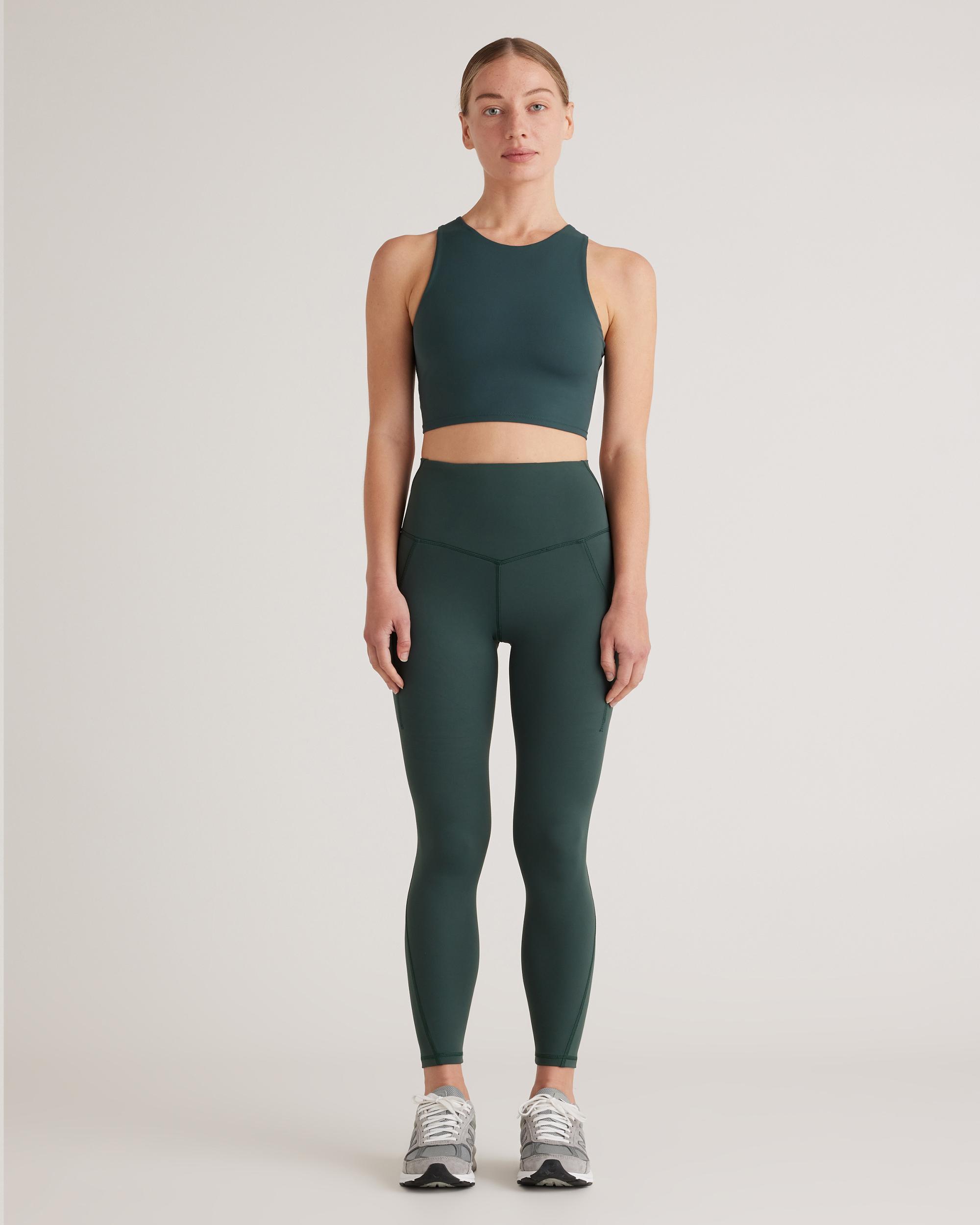 Quince | Women's Ultra-Form High-Neck Cropped Tank Top Nylon/Spandex Product Image
