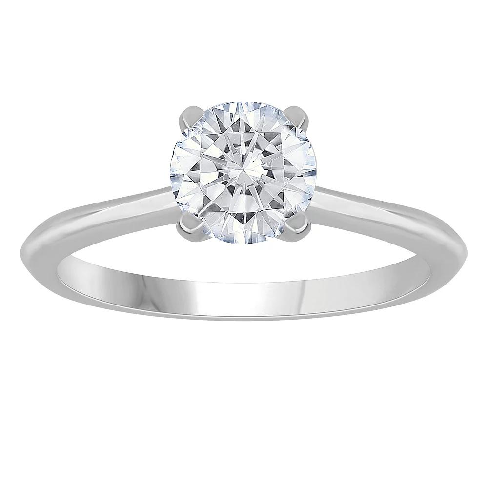 Diamond Medley 14k White Gold 2 Carat T.W. Lab-Grown Diamond Solitaire Ring, Women's, Size: 7, 14k Whgold Product Image