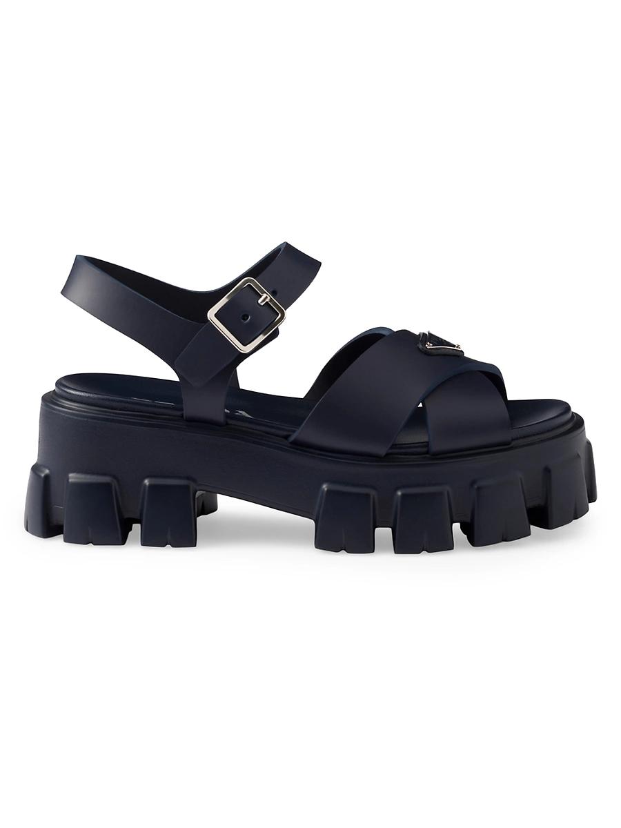 Monolith Crisscross Ankle-Strap Chunky Sandals Product Image