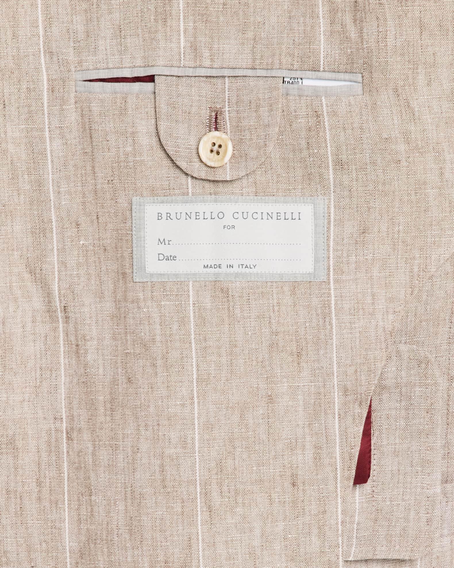 Men's Linen Stripe Single-Breasted Sport Coat Product Image