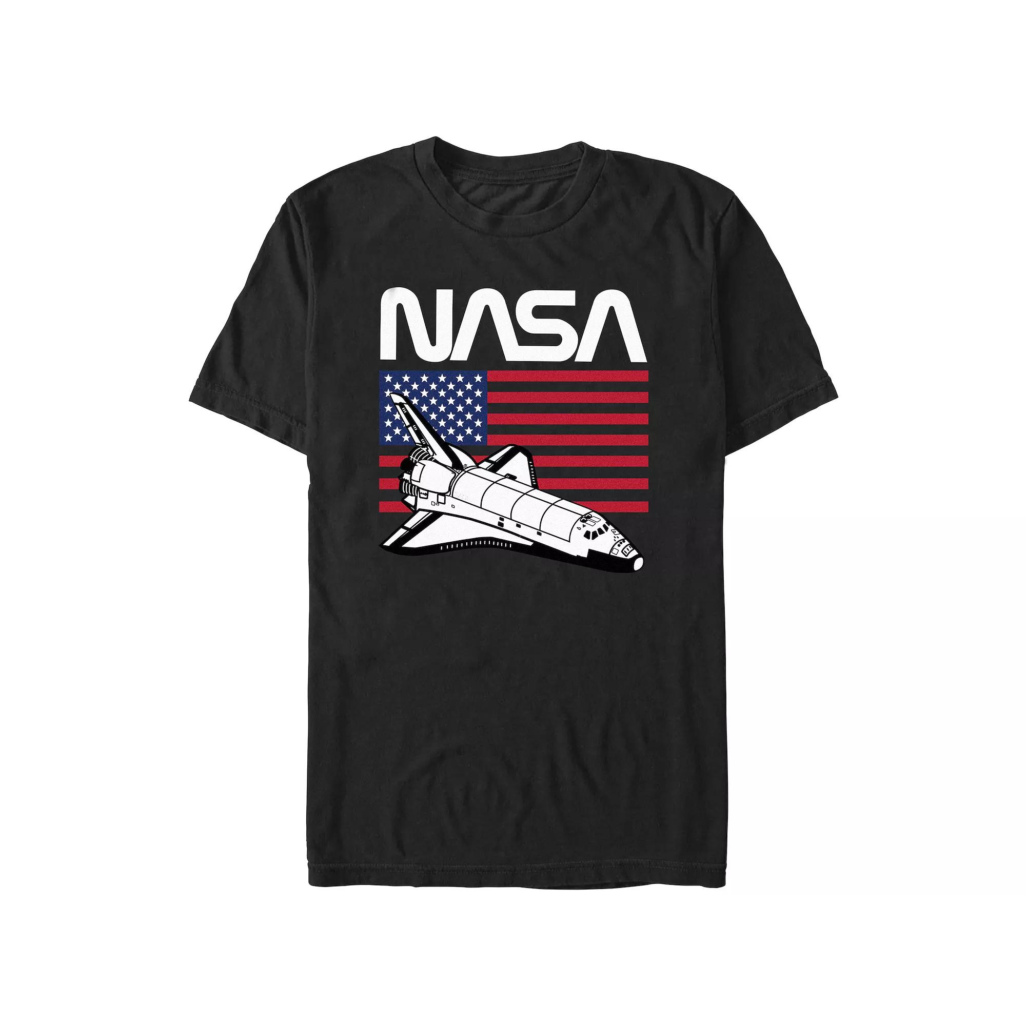 Men's Nasa USA Flag Graphic Tee,  Product Image