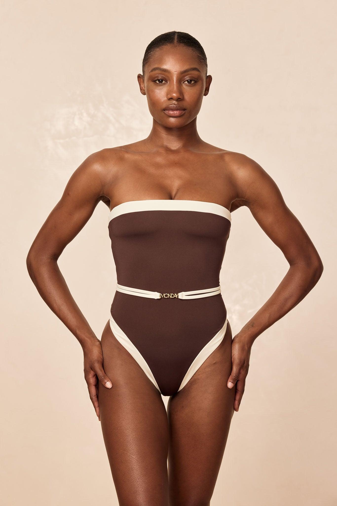 Miami One Piece - Espresso/Ivory Product Image