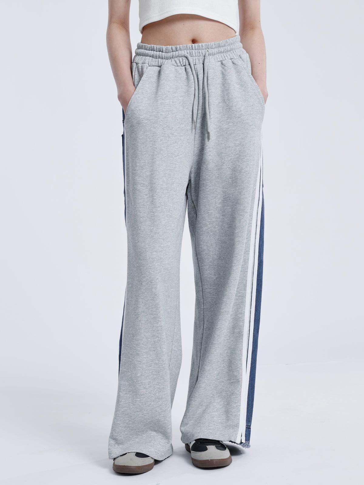 Aelfric Eden Denim Patchwork Sweatpants Product Image