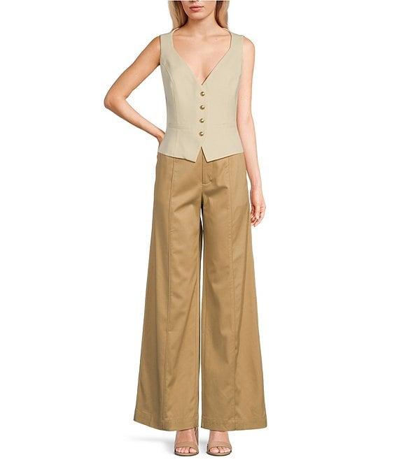 Guess Ambre Twill Coordinating Wide Leg Pants Product Image