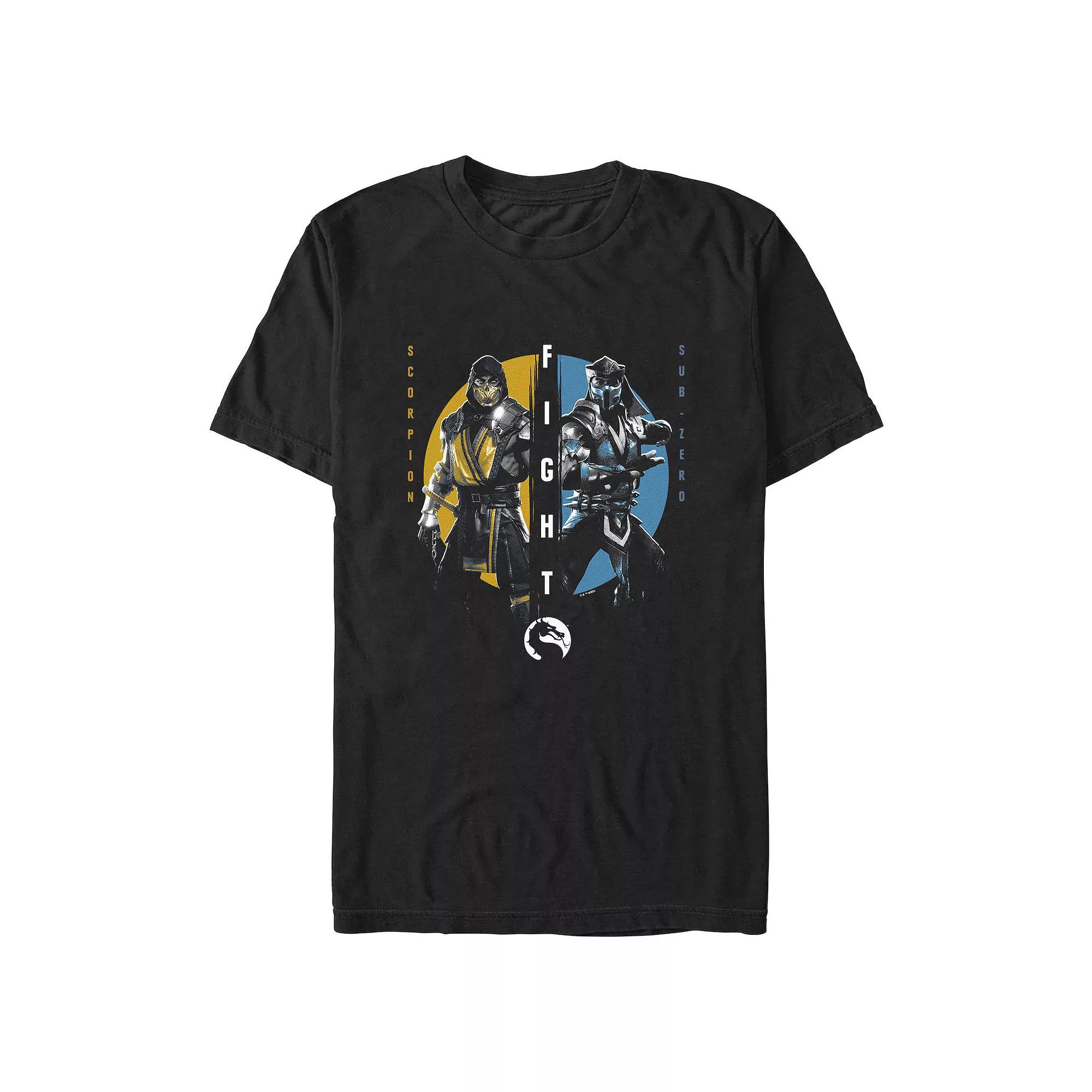 Men's Mortal Kombat Scorpion Fight Subzero Graphic Tee,  Product Image