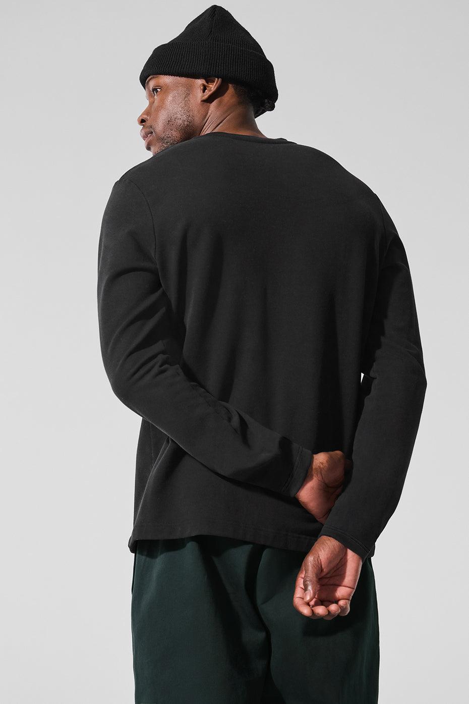 Double Take Long Sleeve Crew - Black Male Product Image
