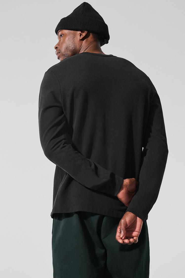 Double Take Long Sleeve Crew - Black Product Image