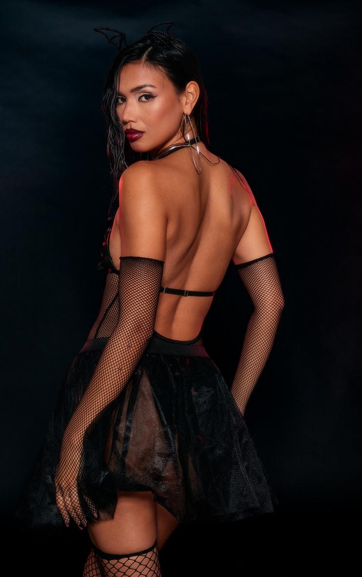 Black Fishnet Bodysuit and Gloves Set Product Image