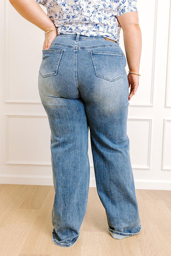 The Juniper Midrise Wide Leg Jean Curves Product Image