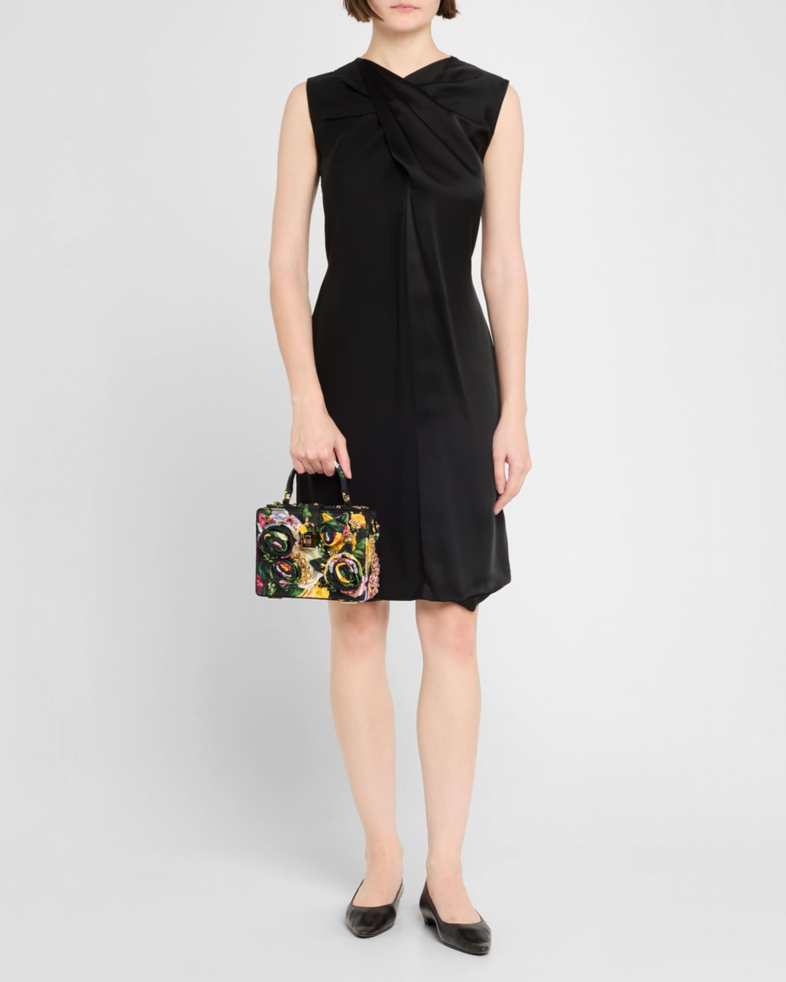 Flower Brocade Embellished Box Top-Handle Bag Product Image