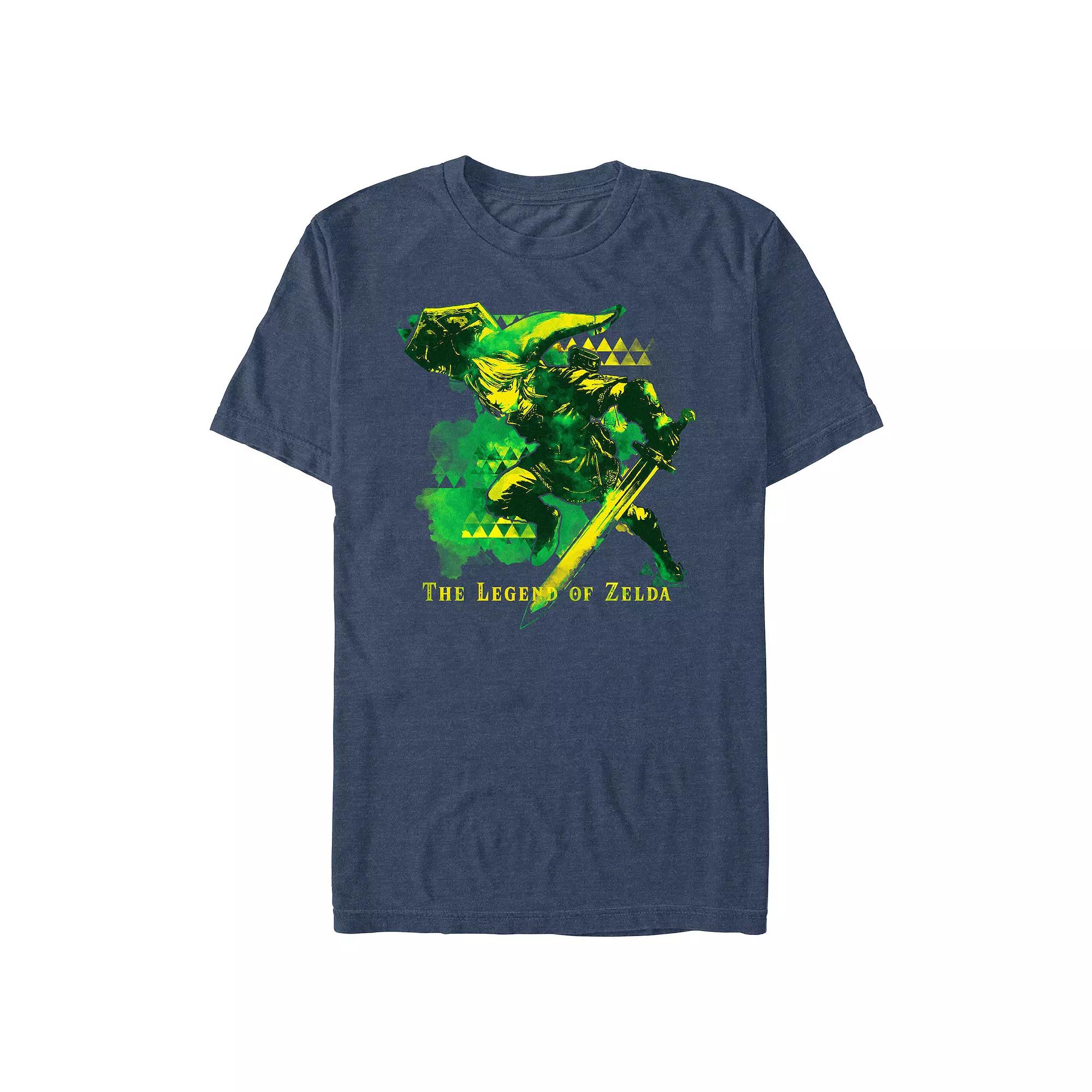 Men's The Legend Of Zelda Action Link Poster Graphic Tee,  Product Image