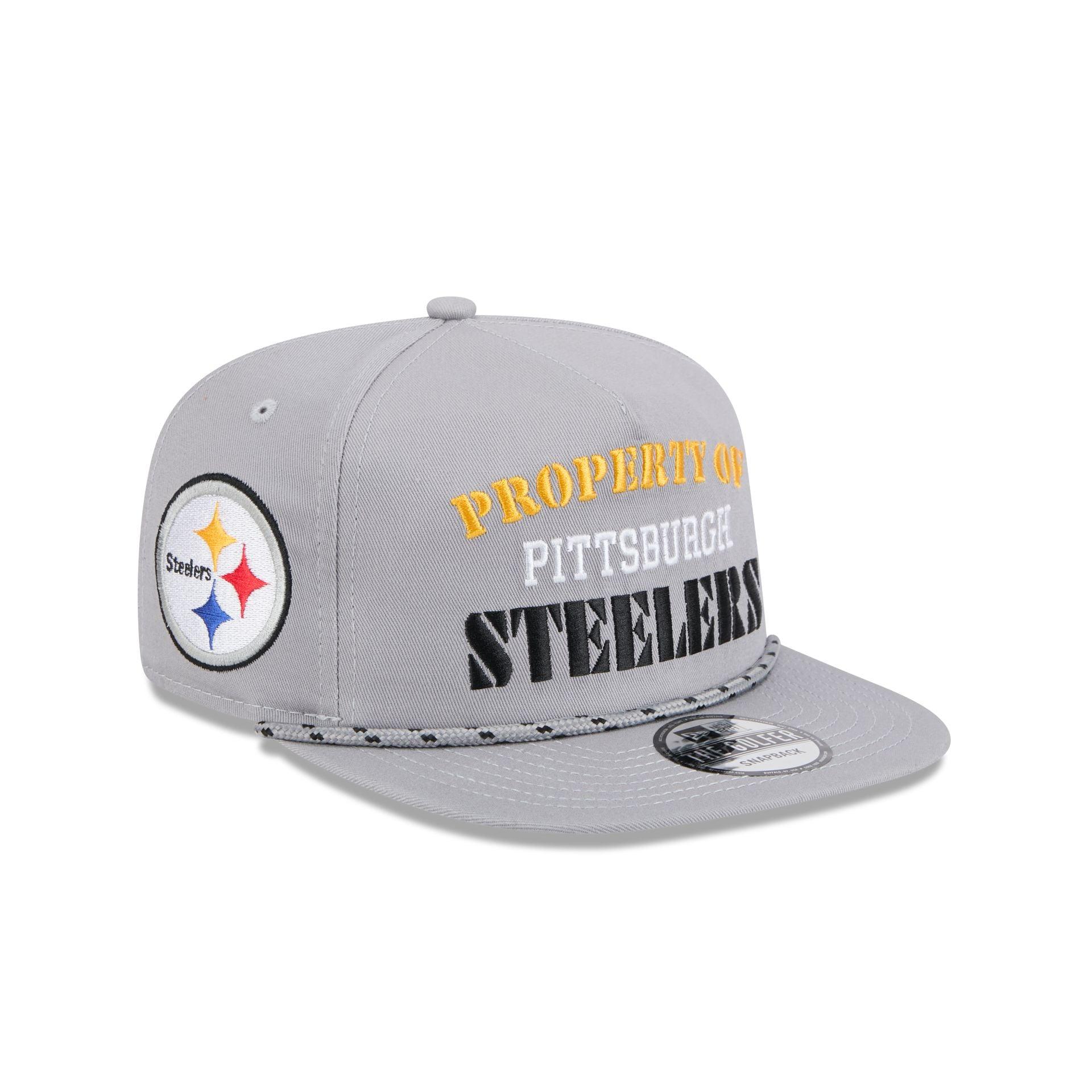 Pittsburgh Steelers Vintage Gray Rope Golfer Hat Male Product Image