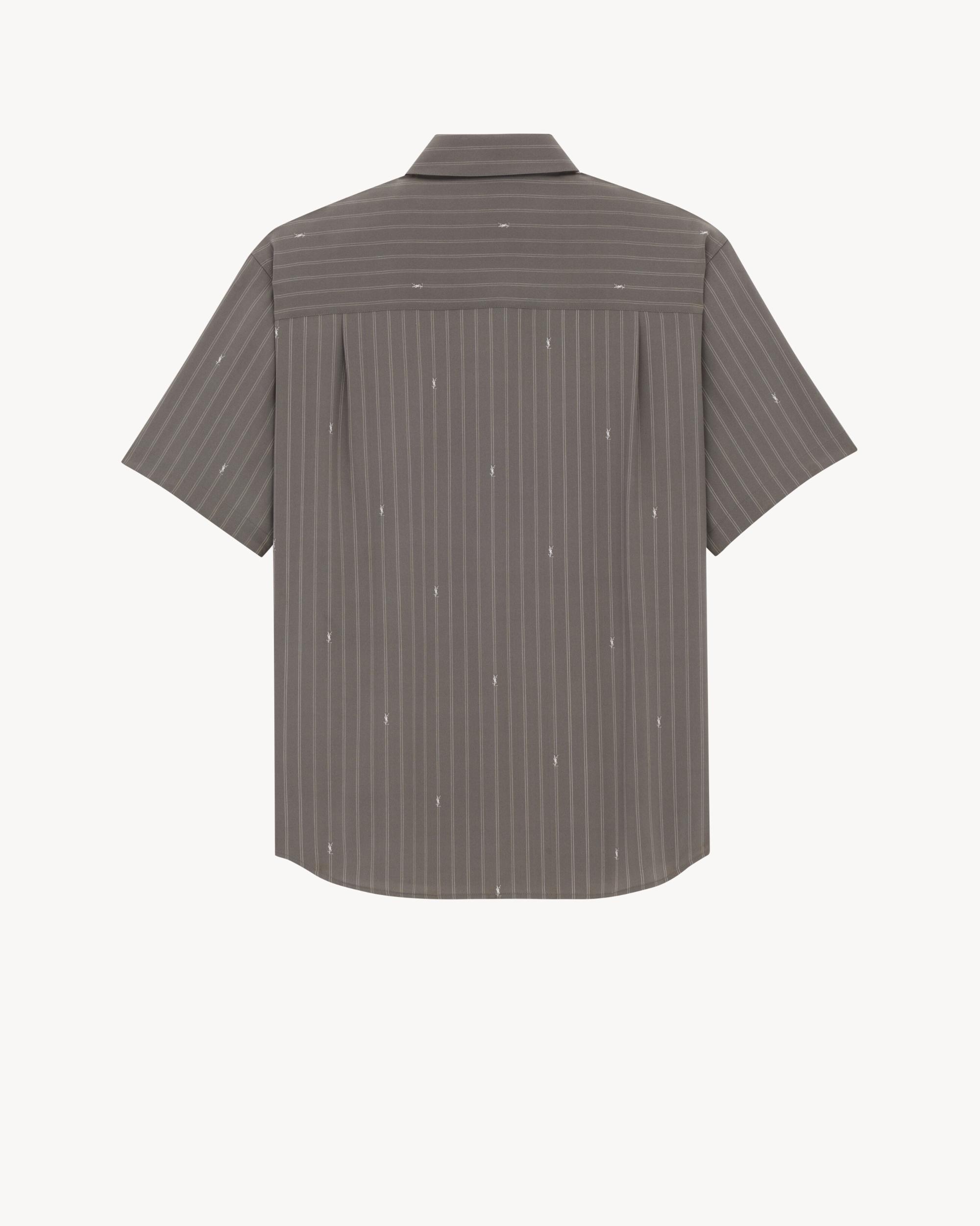 shirt in CASSANDRE stripe silk crepe de chine Product Image