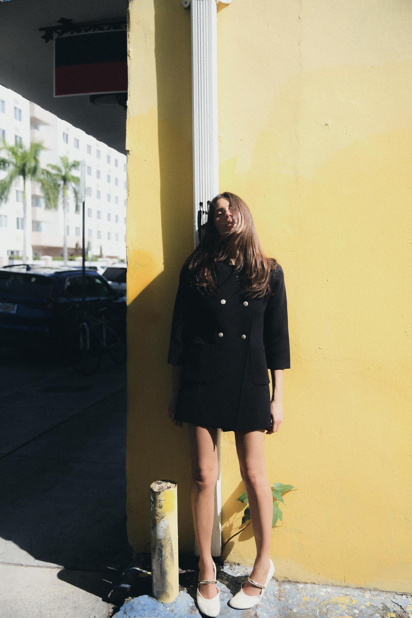 DOUBLE BREASTED KNIT COAT Product Image