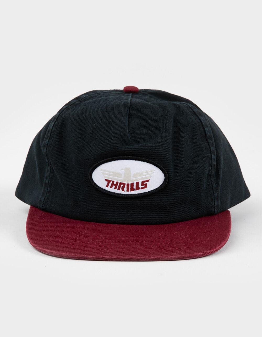THRILLS Solace Of Nature 5 Panel Snapback Hat - BLACK Product Image