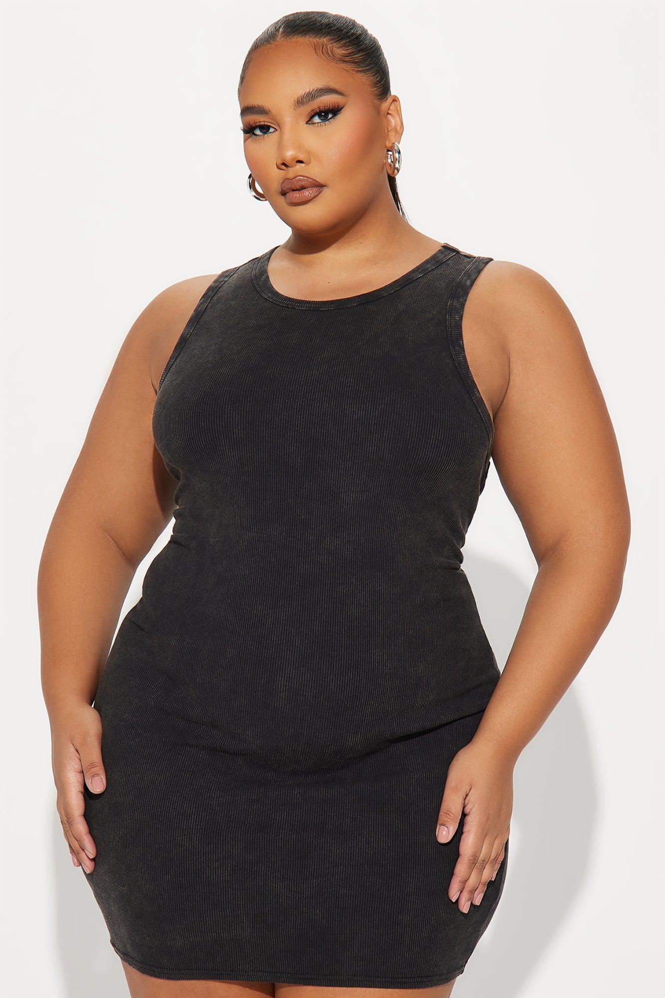 Julia Tank Mini Dress - Black Product Image