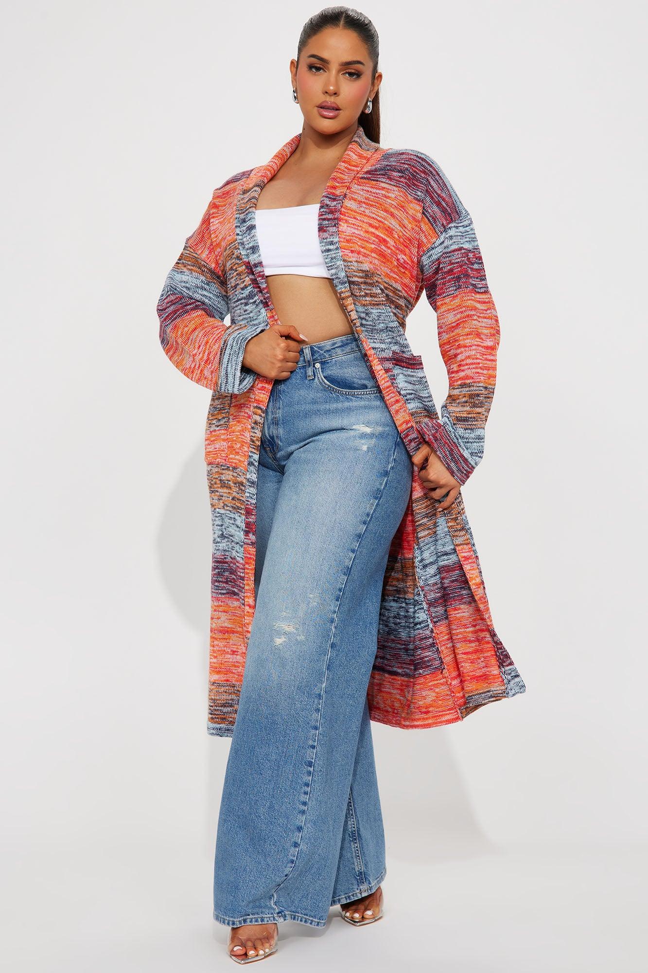 Making Magic Color Block Cardigan - Multi Color Female Product Image