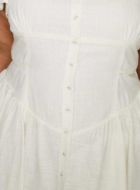 Forever More Mini Dress White Curve Product Image