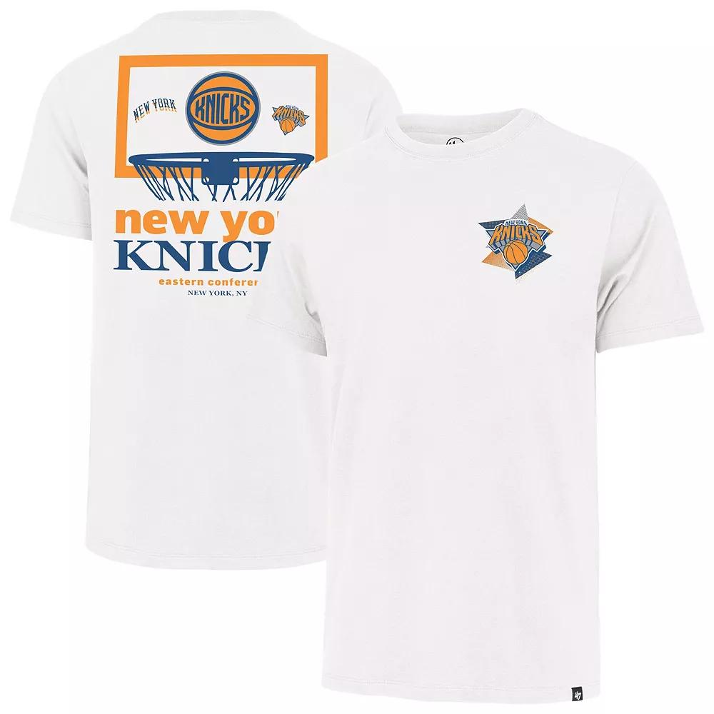 Men's '47  White New York Knicks City Edition Backboard Franklin T-Shirt, Size: Medium Product Image