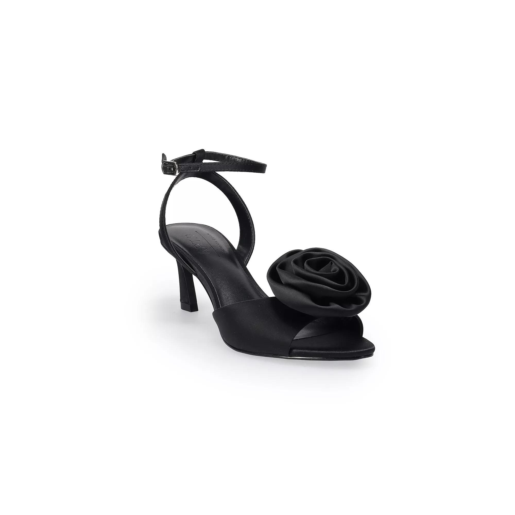 Apt. 9® Rosette Women's Heels, Size: 7.5, Black Product Image