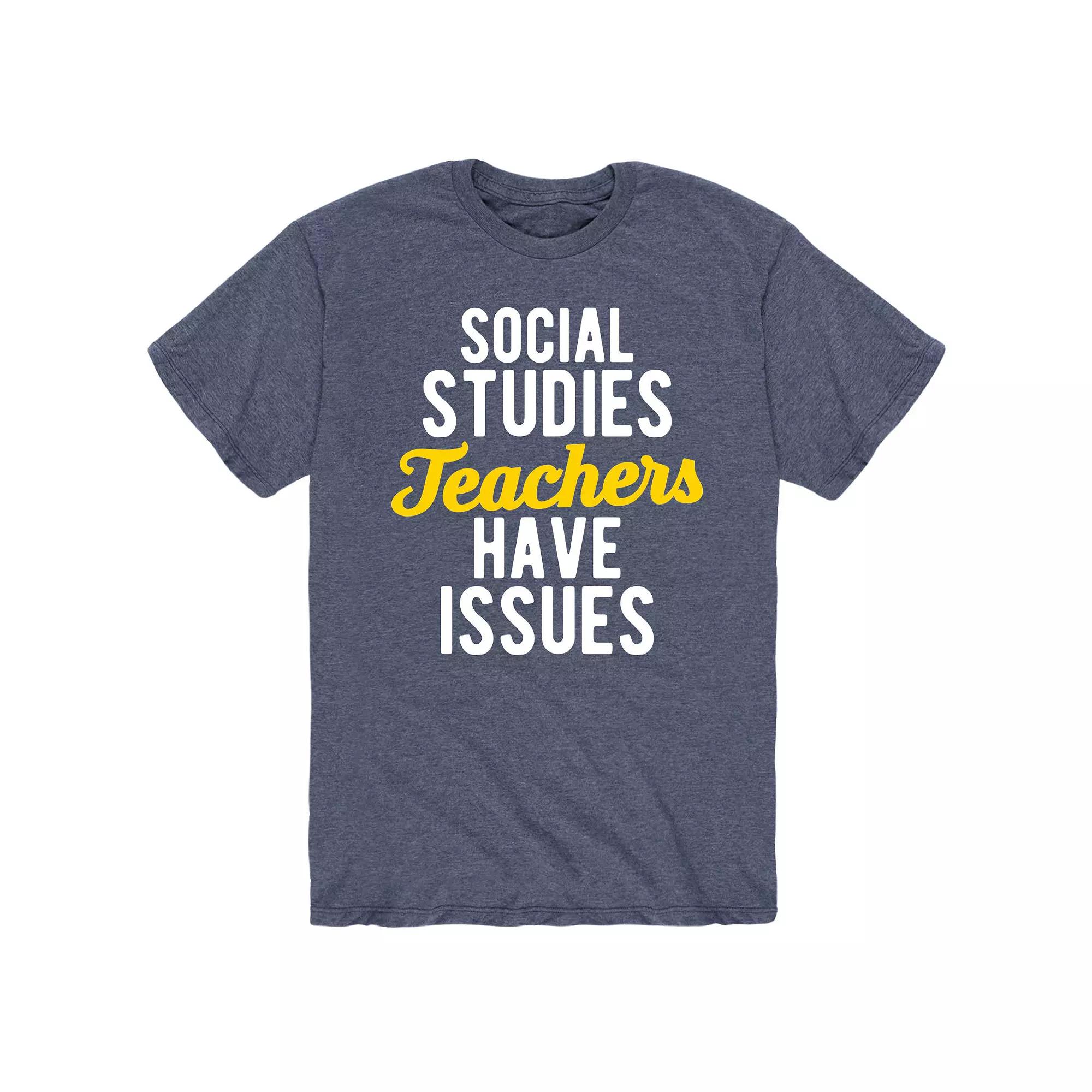 Men's Social Studies Teachers Issues Tee,  Product Image