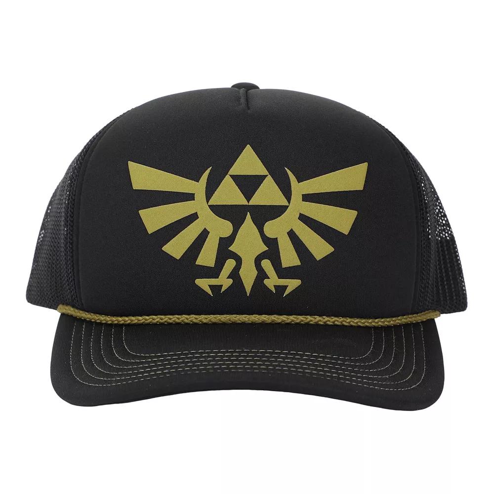 Men's Zelda Logo Trucker Hat, Black Product Image