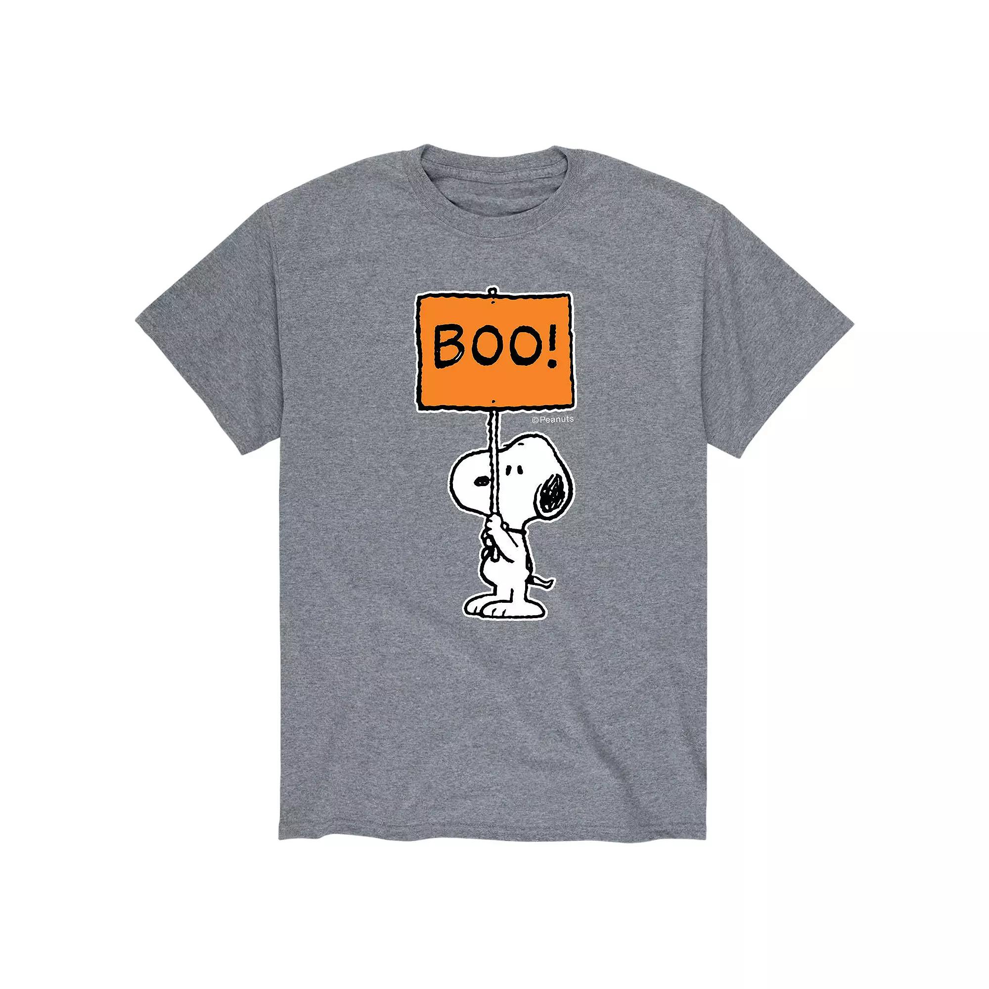 Men's Peanuts Snoopy Boo Sign Tee,  Product Image