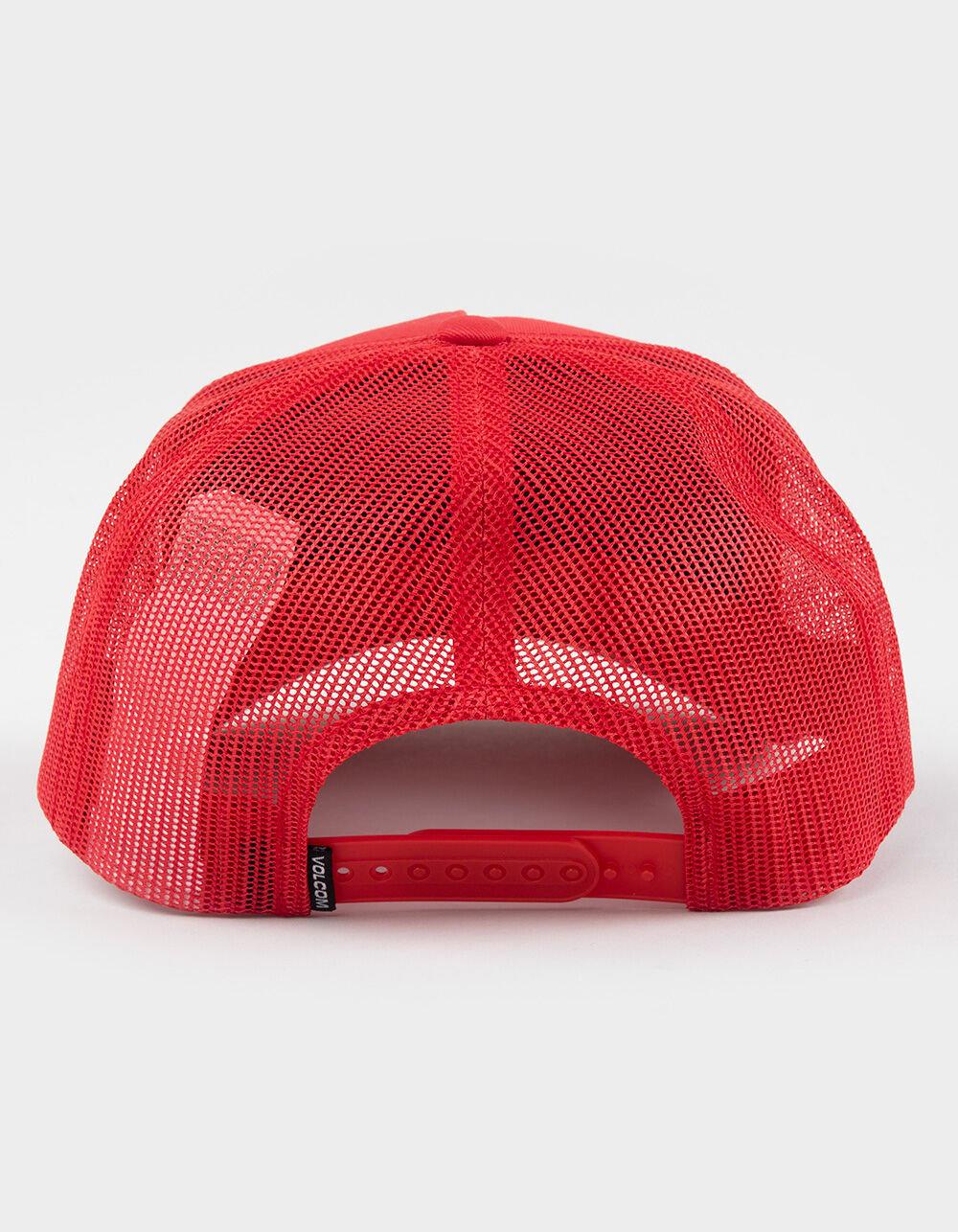 VOLCOM Road Tested Cheese Trucker Hat - RED Product Image