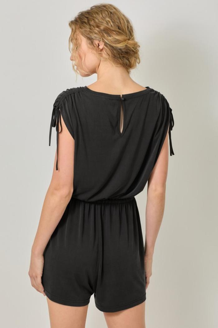 Cinched Shoulder Romper Product Image