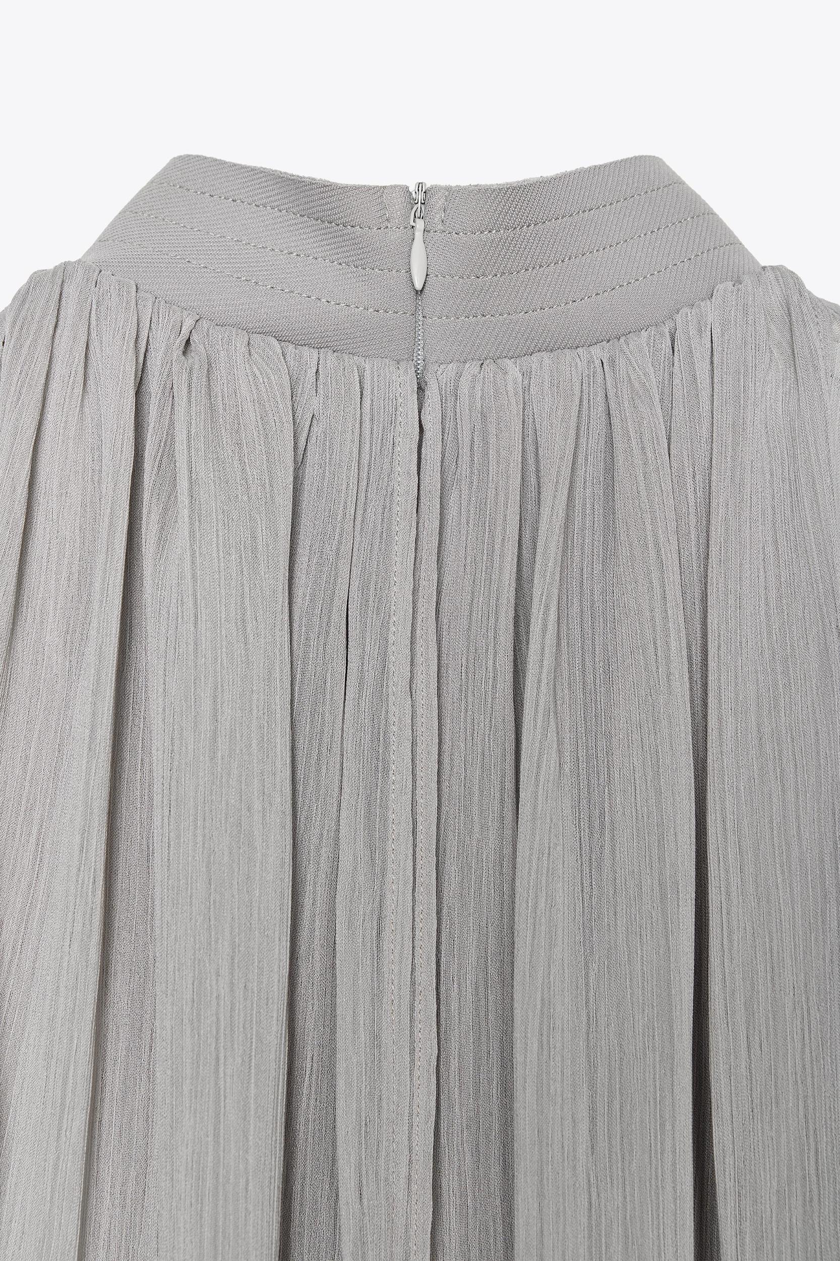 TIED CHIFFON BODYSUIT Product Image