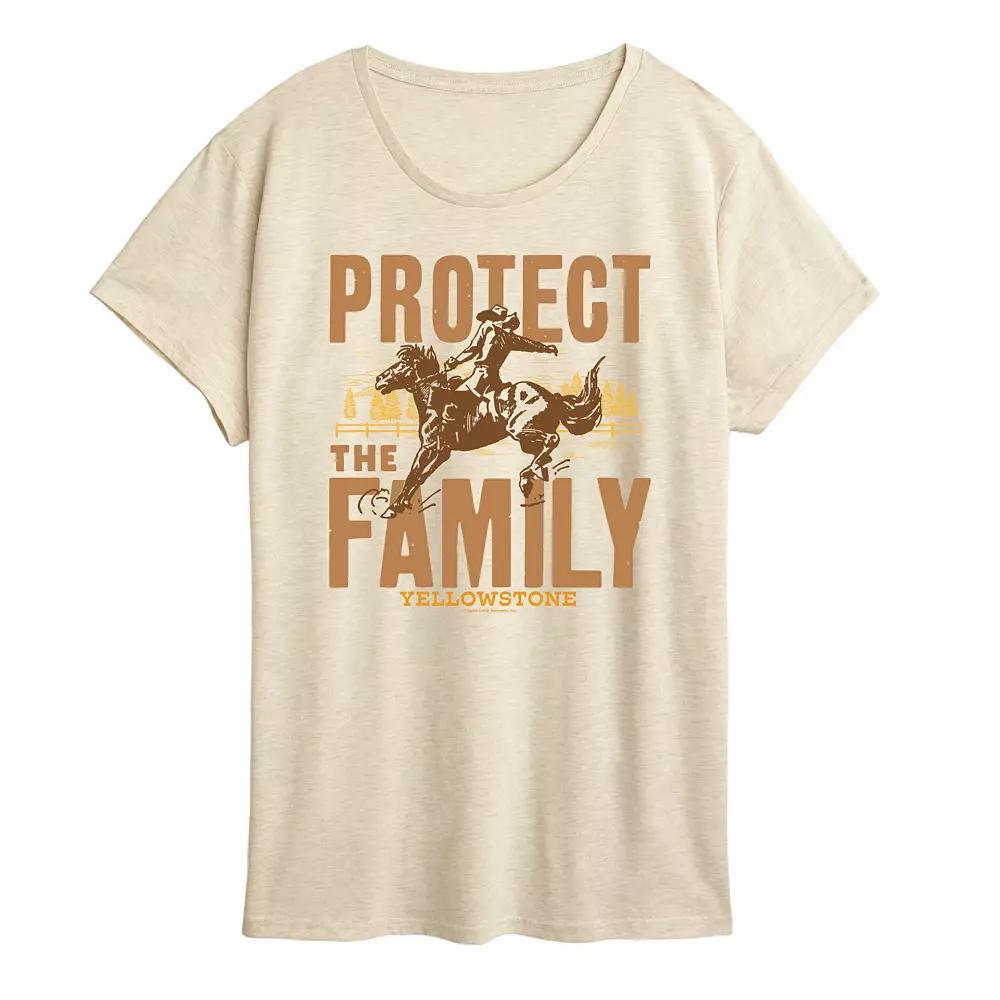 Women's Yellowstone Protect The Family Graphic Tee,  Product Image