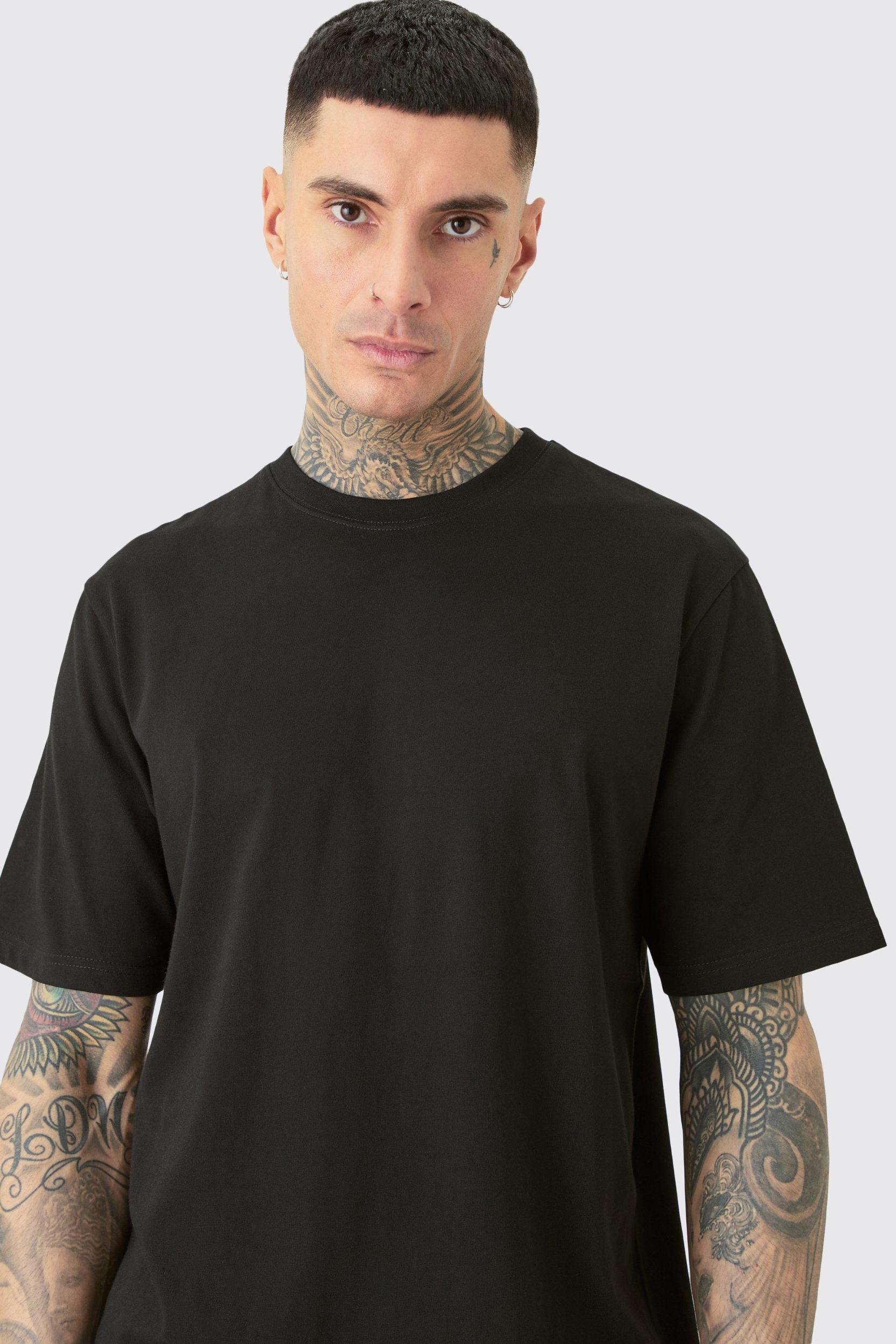 Tall Basic Crew Neck T-shirt | boohooMAN USA Product Image