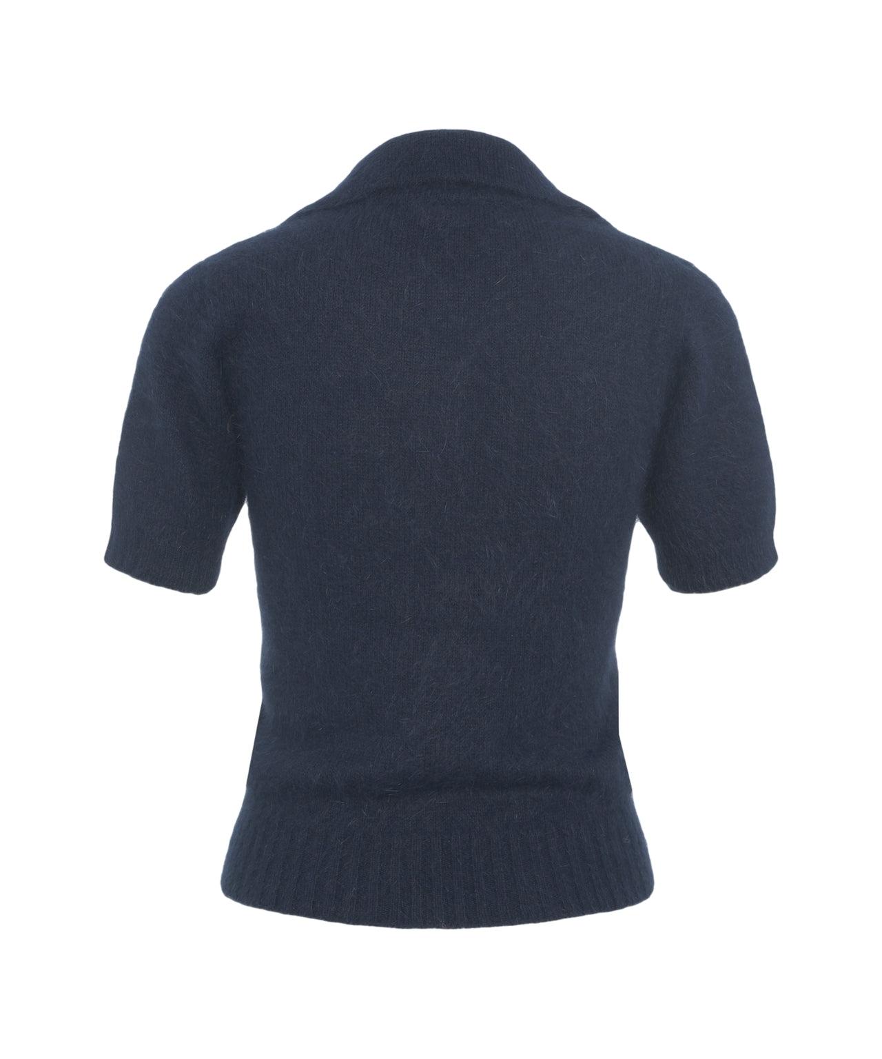 Knit Jumper with Polo Collar Product Image