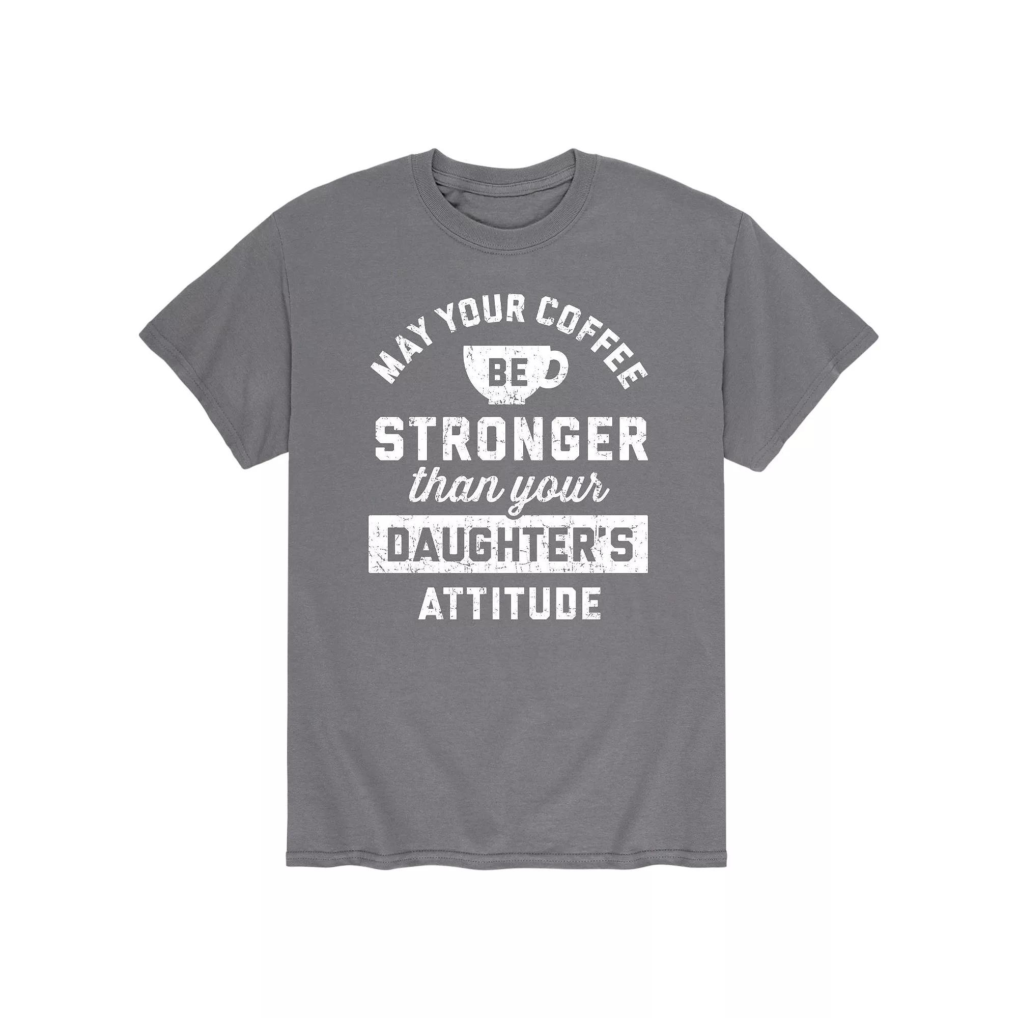 Men's Coffee Stronger Than Attitude Tee,  Product Image