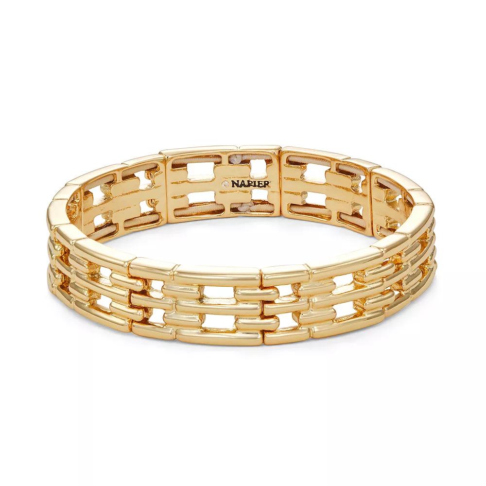 Napier Gold Tone Something Special Stretch Bracelet, Women's Product Image