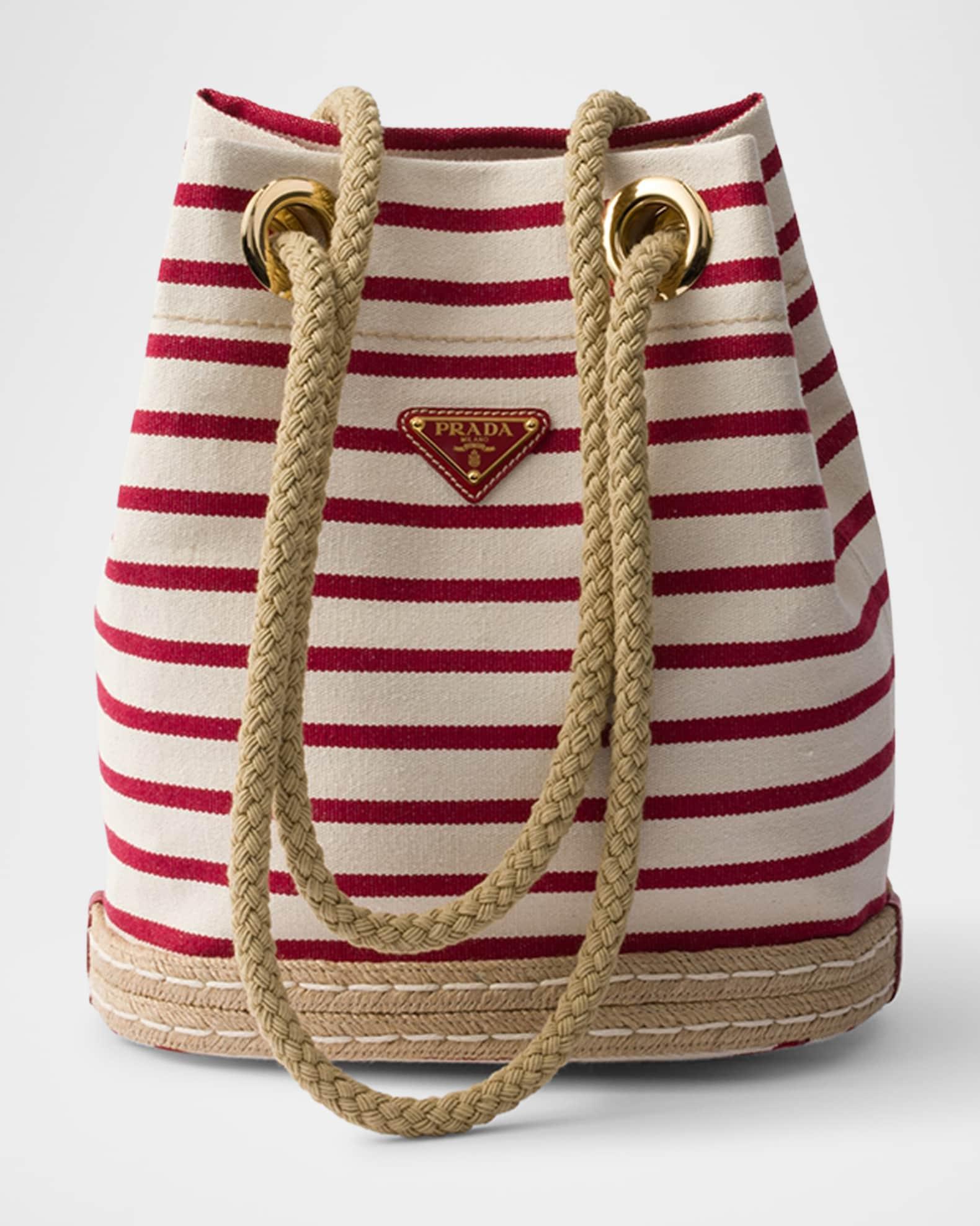 Mariner Small Striped Fabric Bucket Bag Product Image