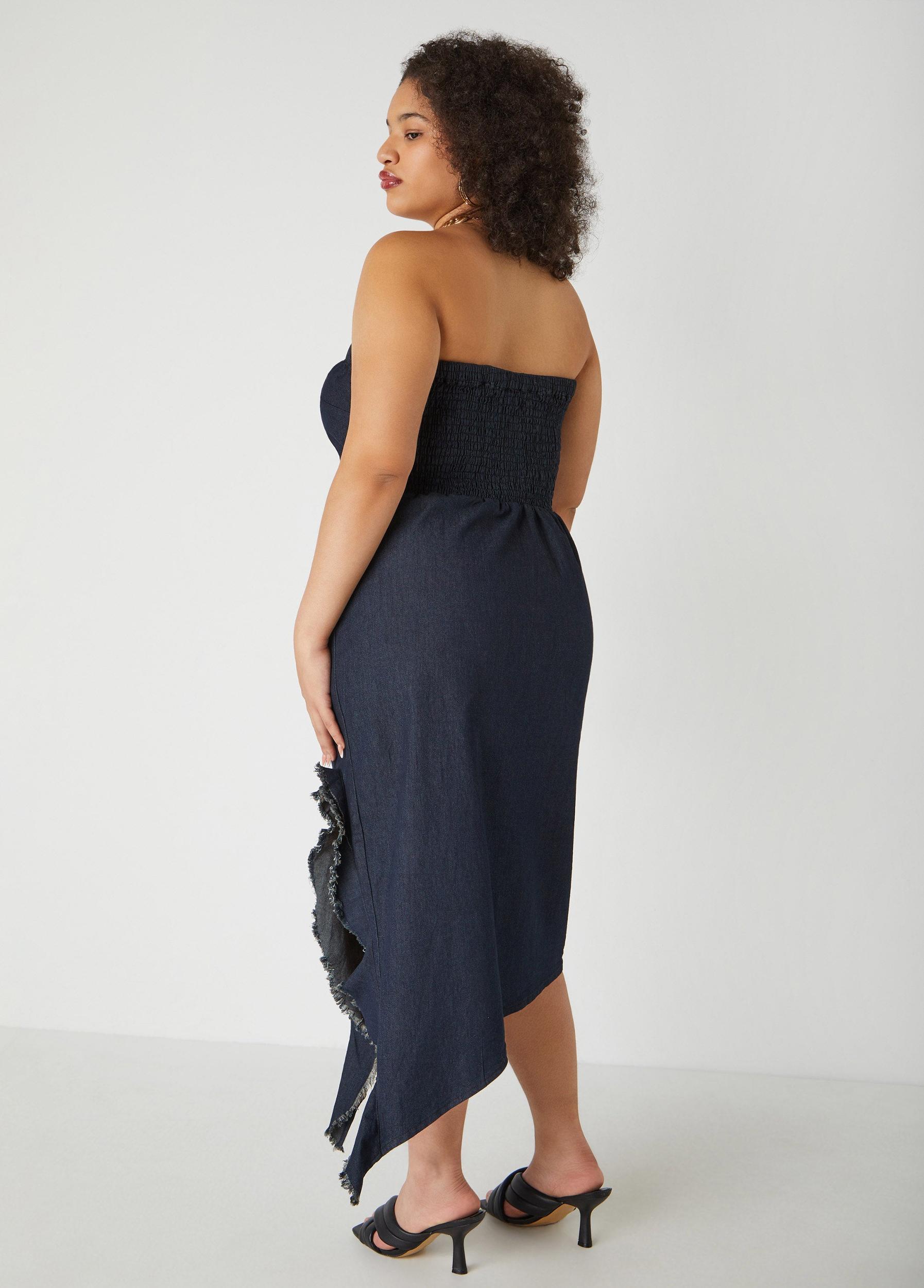 Strapless Denim Bodycon Dress Product Image