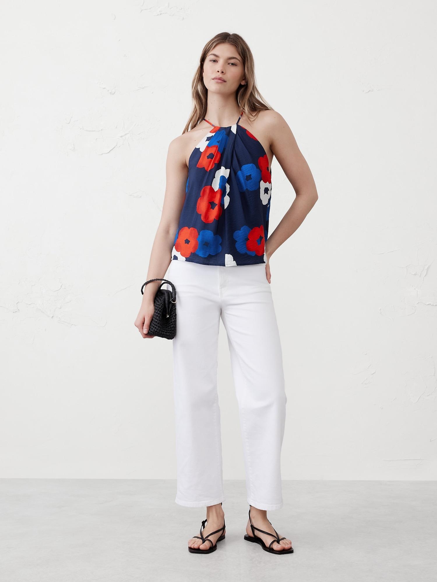 Cut-In Pleated Halter Top Product Image