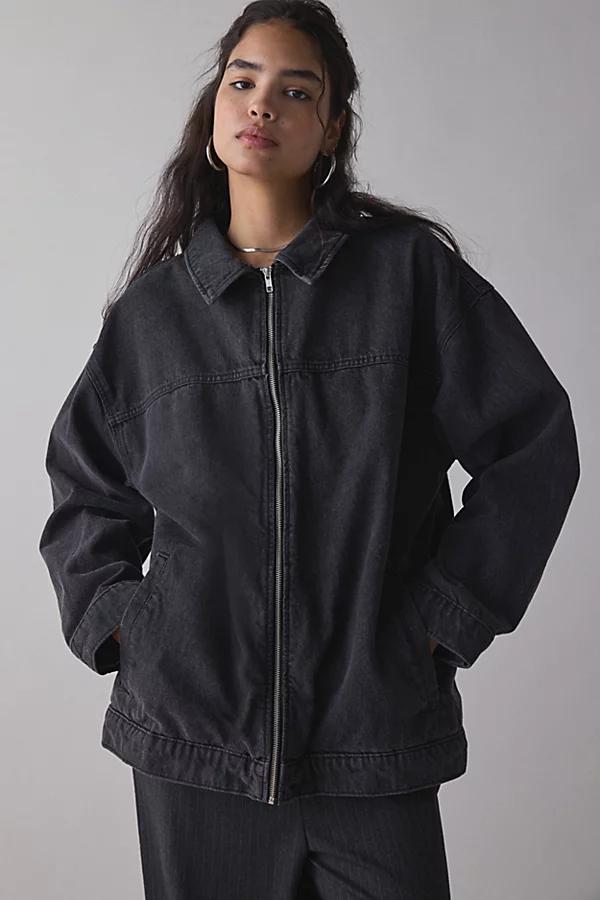 BDG Maya Oversized Denim Trucker Jacket Womens at Urban Outfitters Product Image