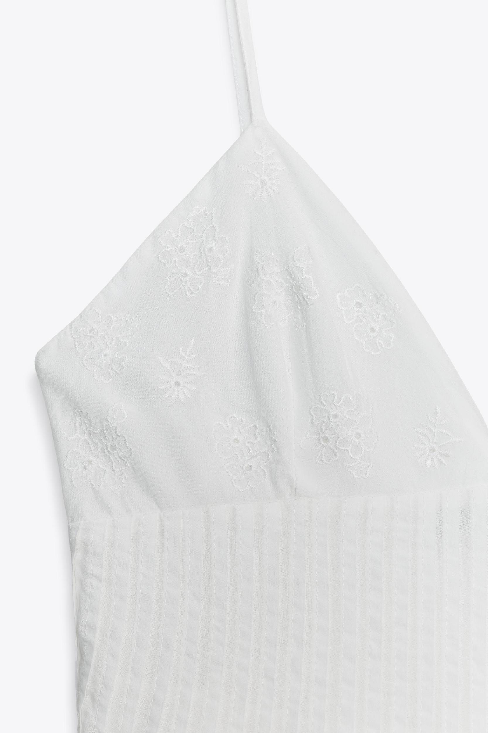 EMBROIDERED SHORT DRESS Product Image